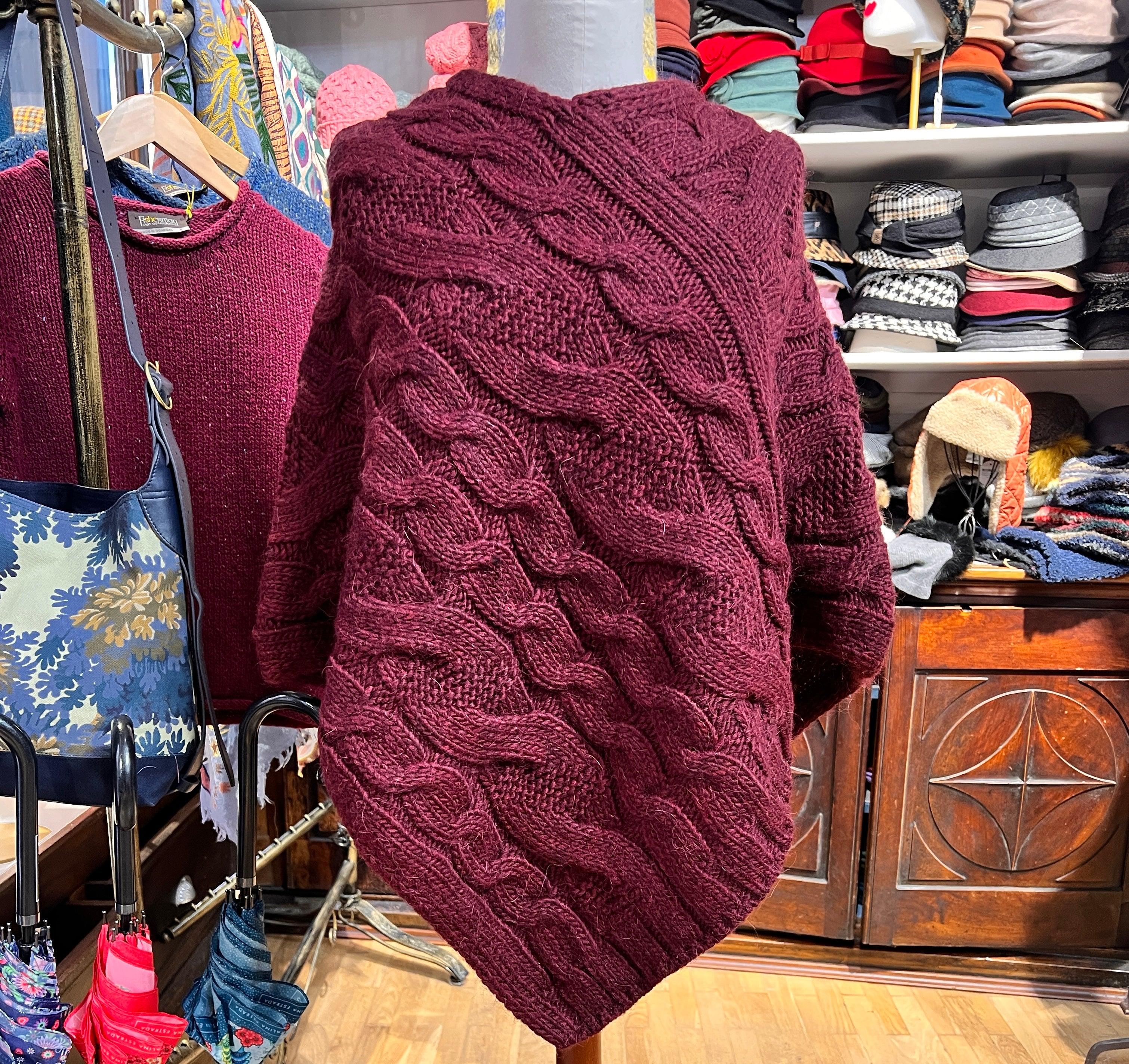 Poncho in maglia