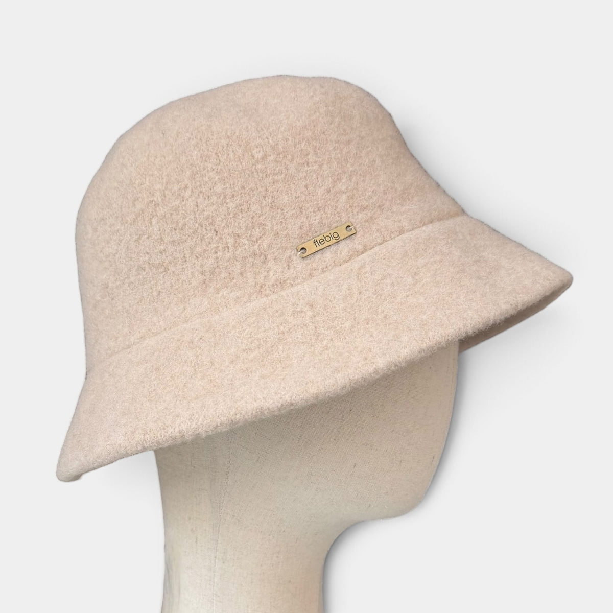Cloche - Bucket In Panno di Pura Lana Pieghevole