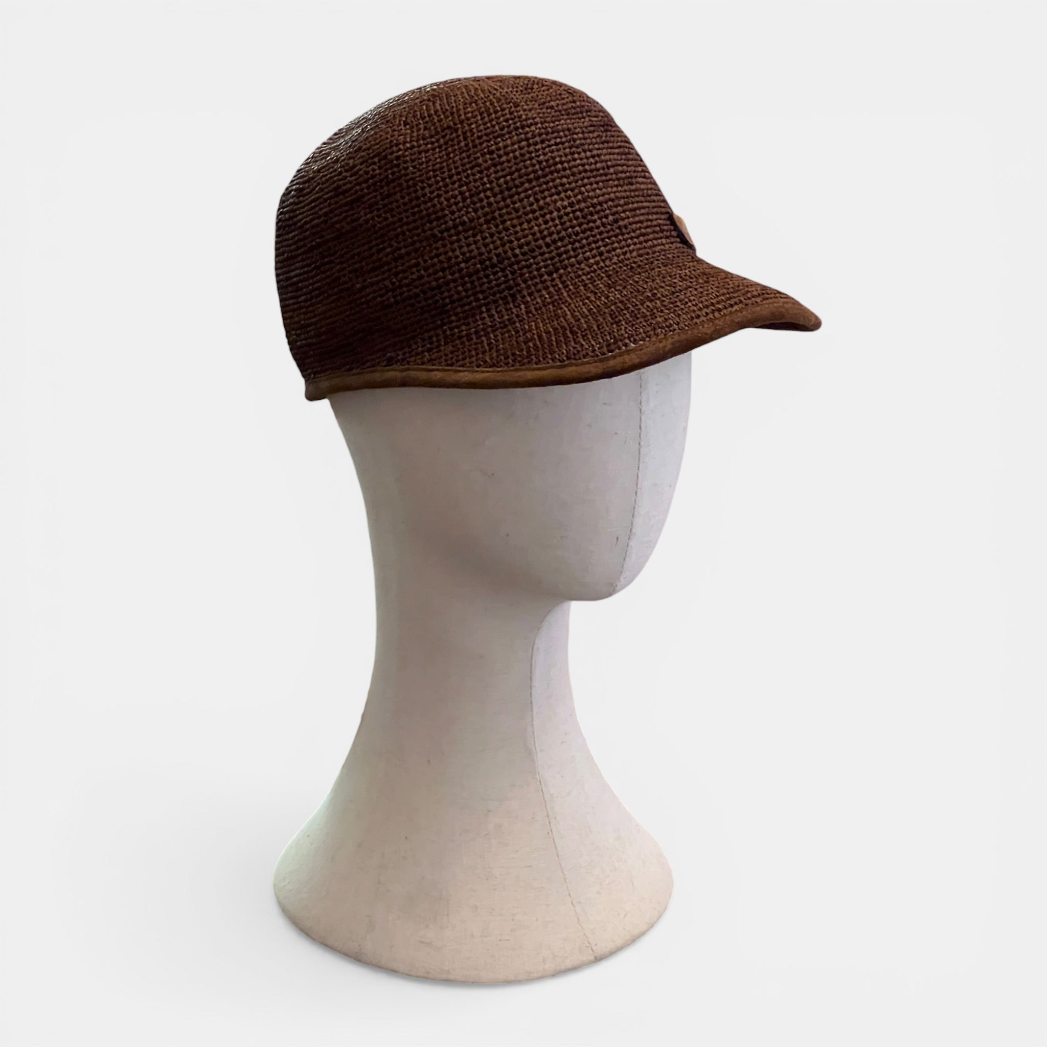 Cappello Baseball in Paglia Intrecciata Pieghevole - Cappelleria Bacca