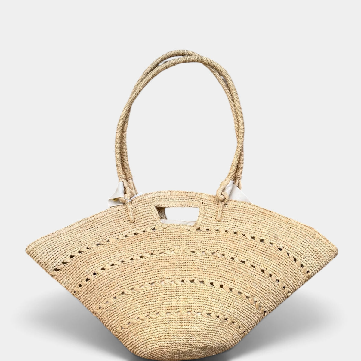 Borsa Mare in Paglia Crochet Fatta a Mano - Cappelleria Bacca