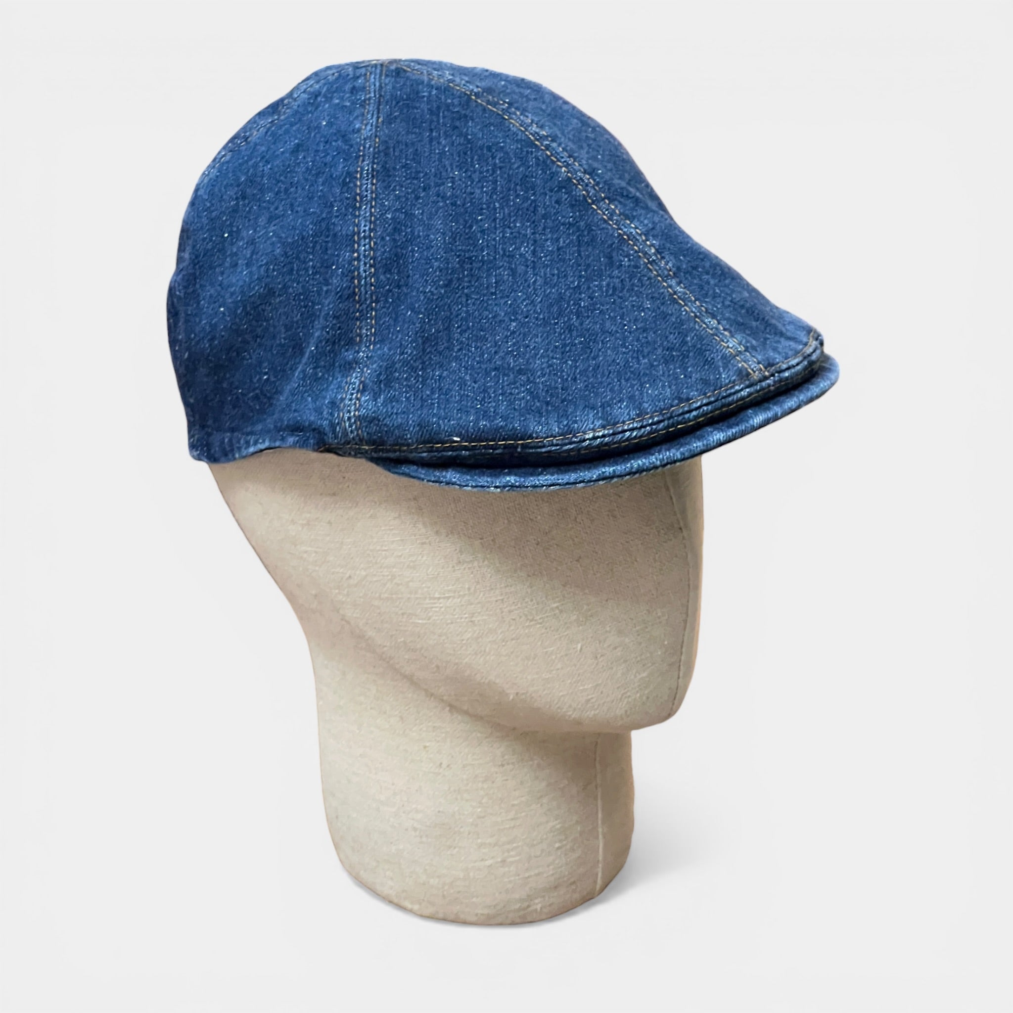 Coppola Becco Estiva In Denim Blu Sfoderato E Pieghevole - Cappelleria Bacca