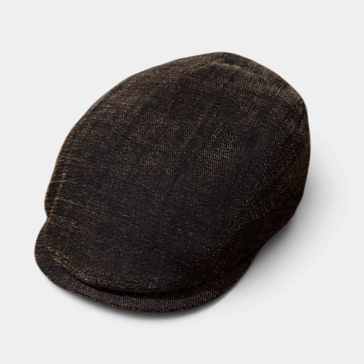 Coppola Driver Cap Stetson in Velluto Velvet Vintage Marrone + Portachiavi Bowling
