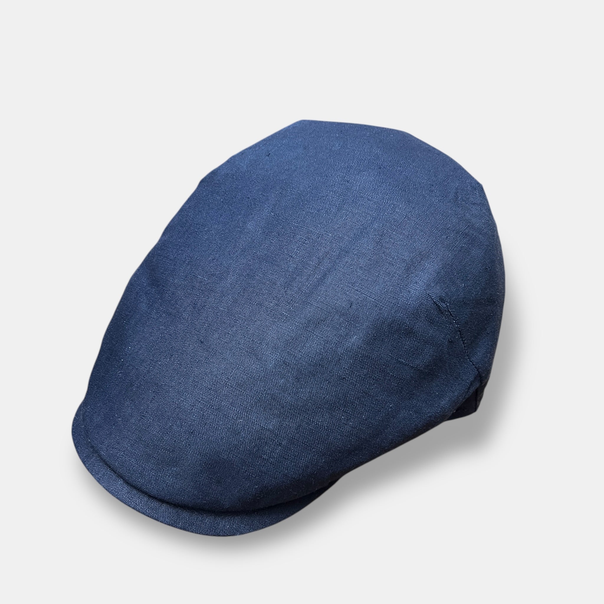 Coppola Uomo Estiva Blu In Puro Lino Revertera - Cappelleria Bacca