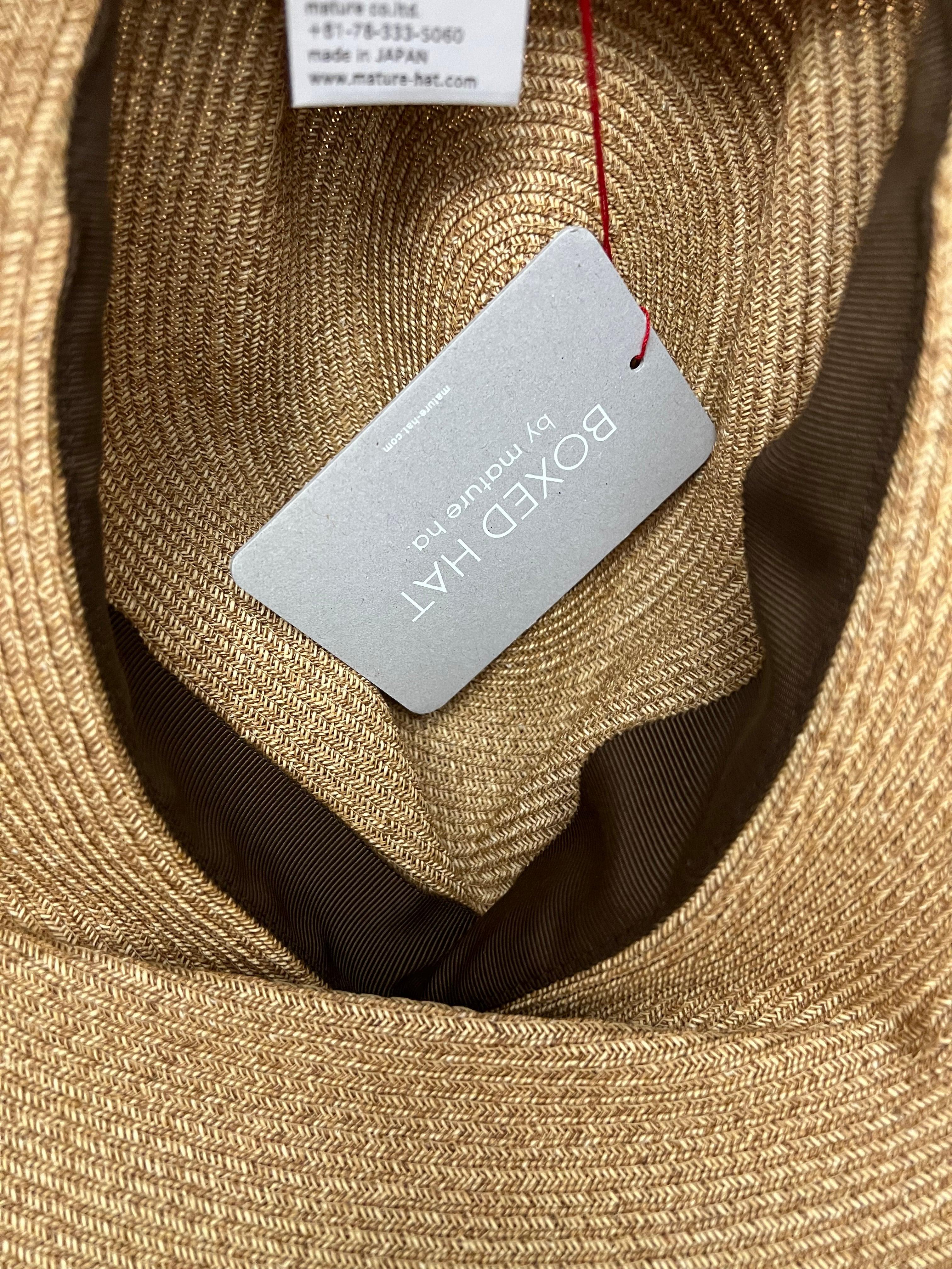 Cappello Donna In Paglia Pieghevole - Mature Ha - Boxed Hat - Cappelleria Bacca