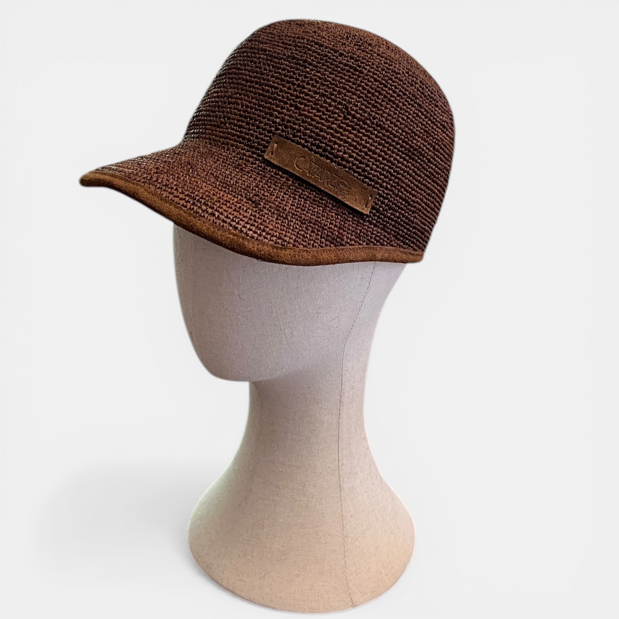 Cappello Baseball in Paglia Intrecciata Pieghevole - Cappelleria Bacca