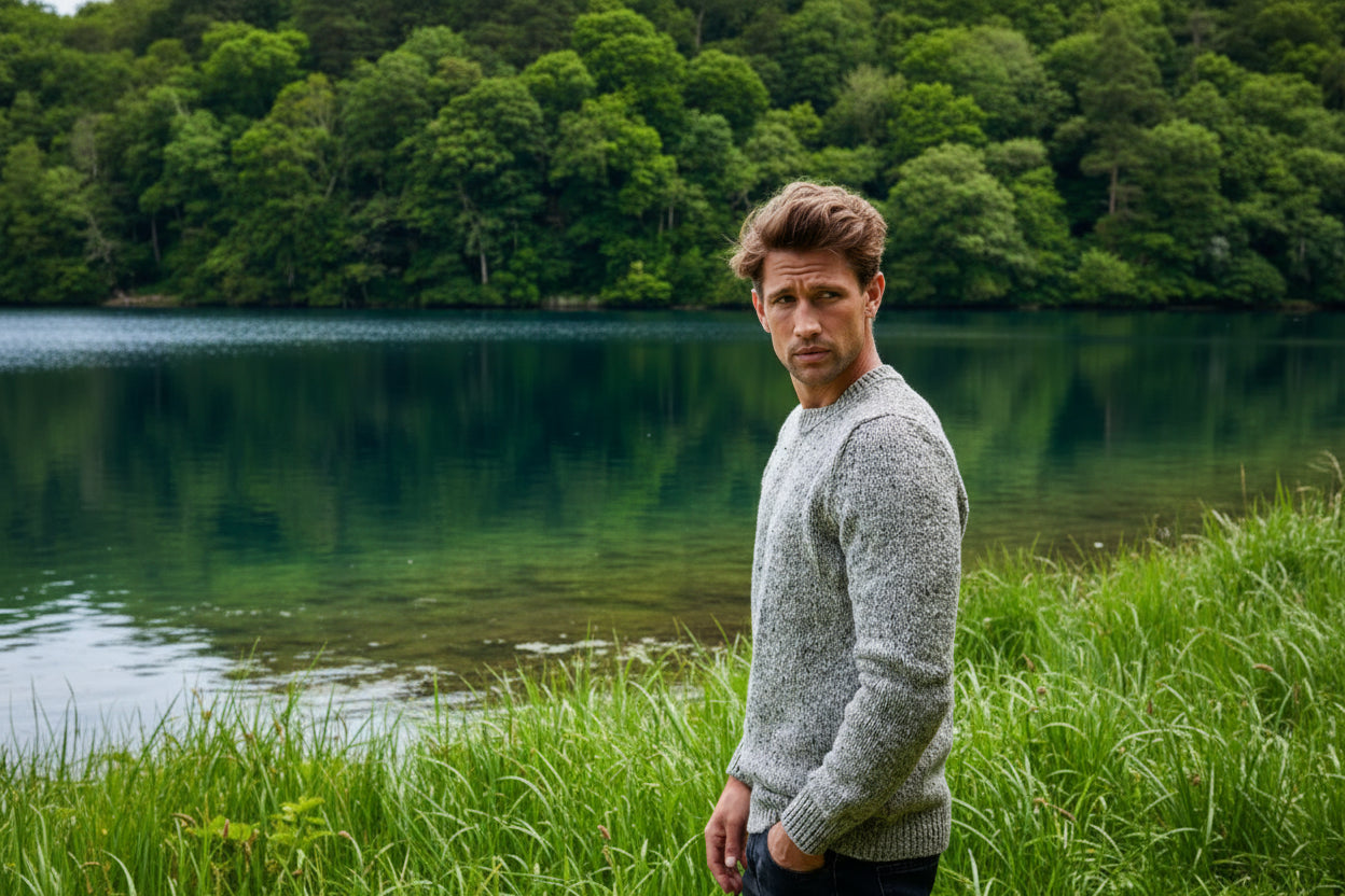 Maglione girocollo uomo Fisherman out of Ireland - Cappelleria Bacca