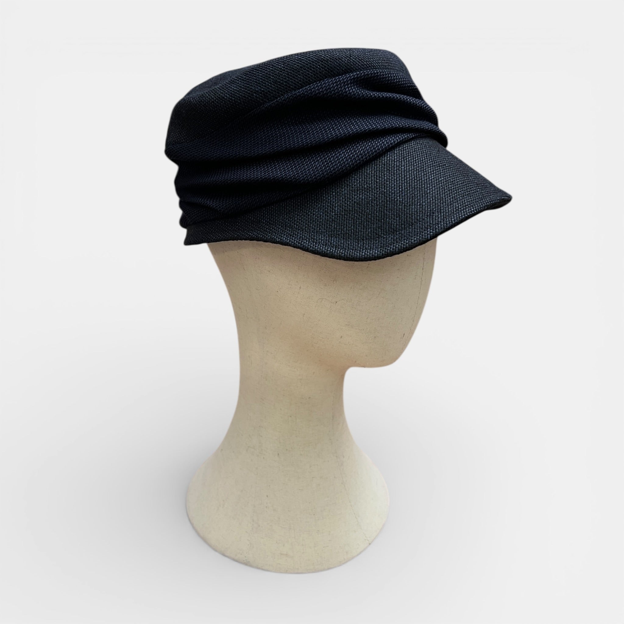Berretto Con Visiera In Lino Blu Mature Ha. - Cappelleria Bacca