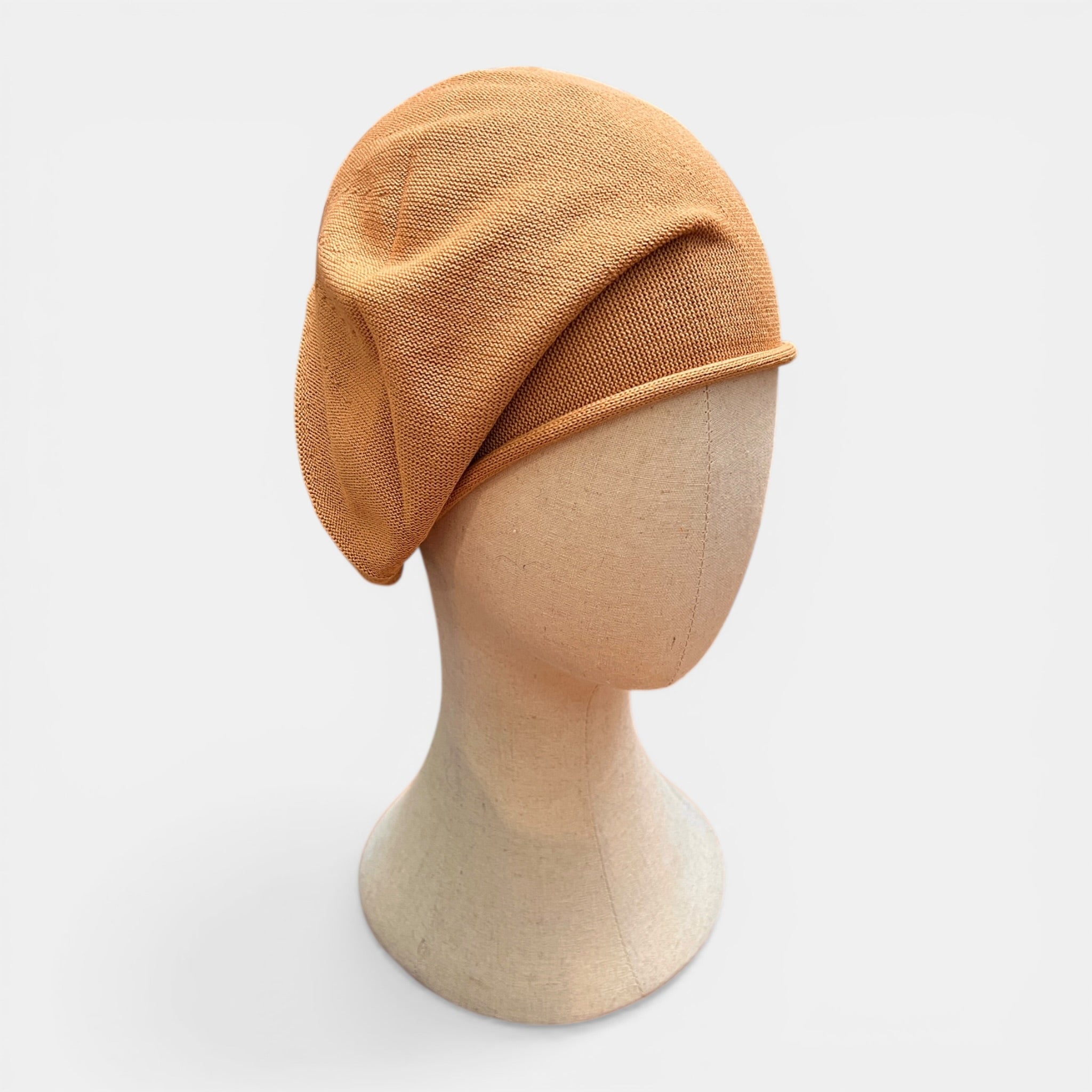 Basco Donna Roll Up Beret Kopka In Puro Cotone - Cappelleria Bacca