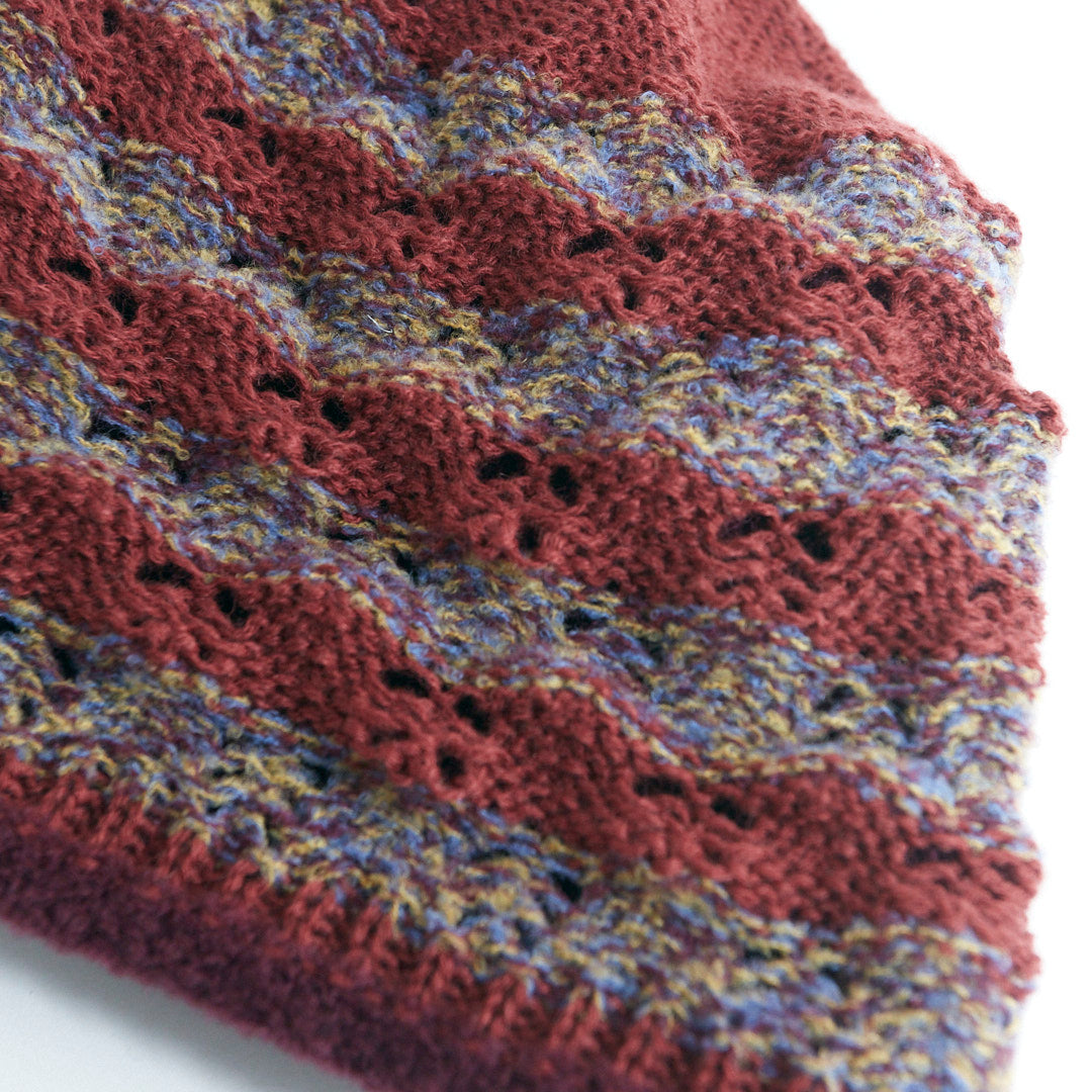 Berretto Beanie Double Face In Maglia Di Lana Con Dettaglio - Cappelleria Bacca