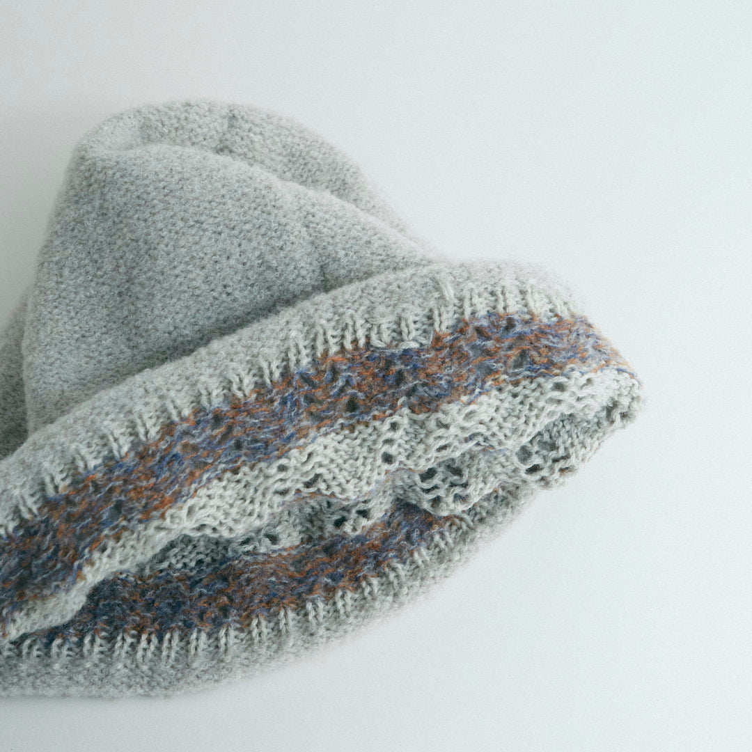 Berretto Beanie Double Face In Maglia Di Lana Con Dettaglio - Cappelleria Bacca