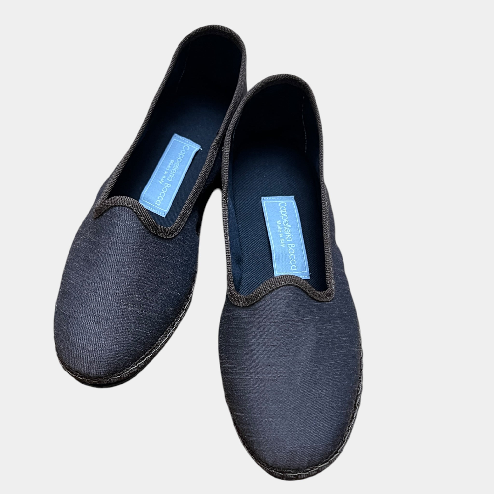 Friulane Originali In Seta Shantung Marrone – Eleganti E Leggere, 100% Made In Italy - Cappelleria Bacca