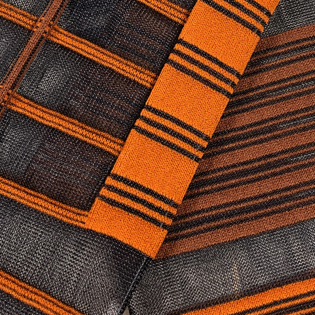 Calzini Lunghi Da Donna Spaiati Pumpkin Tartan
