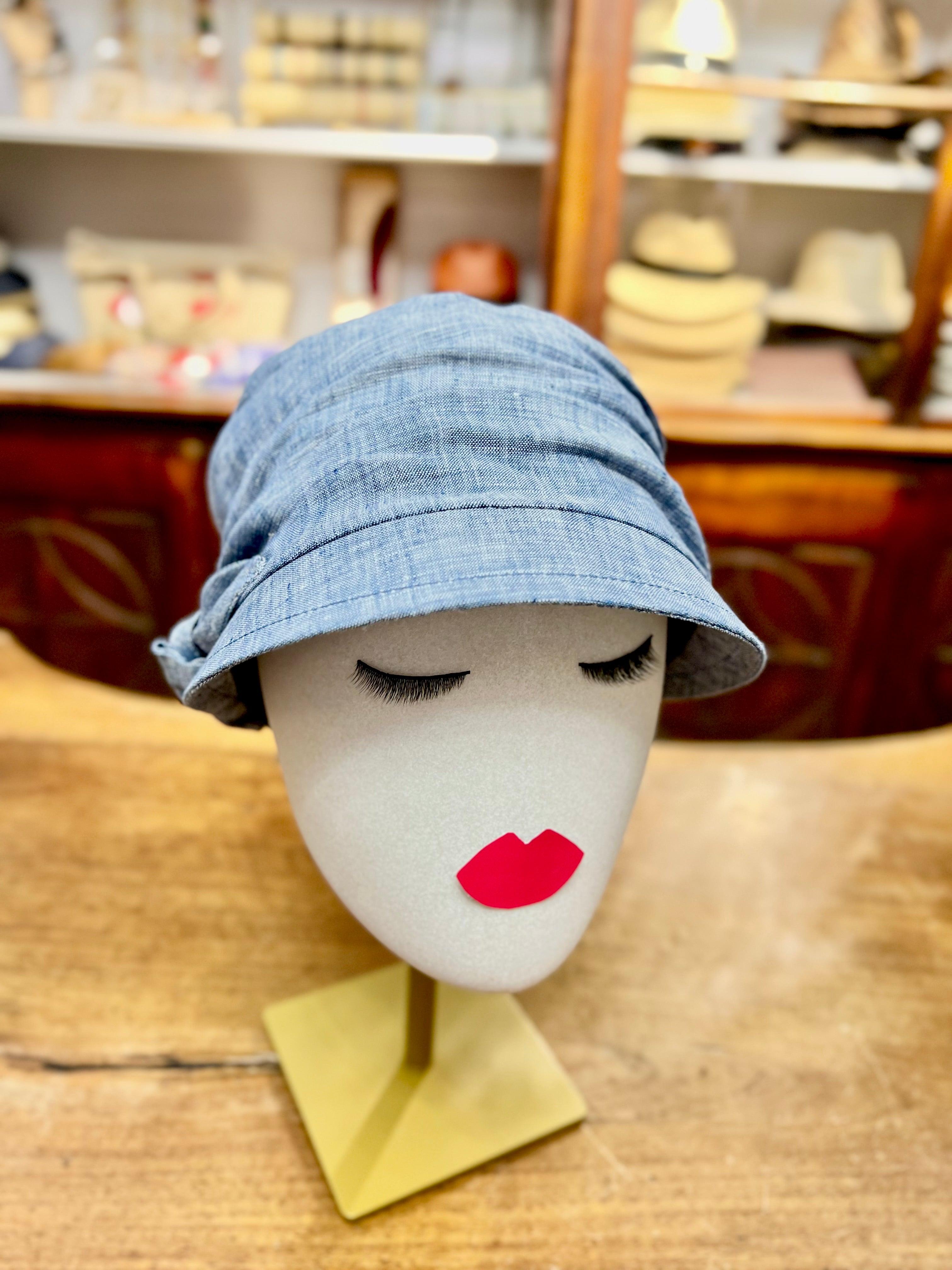 Cappello Estivo con Visiera Da Donna In Lino - Cappelleria Bacca