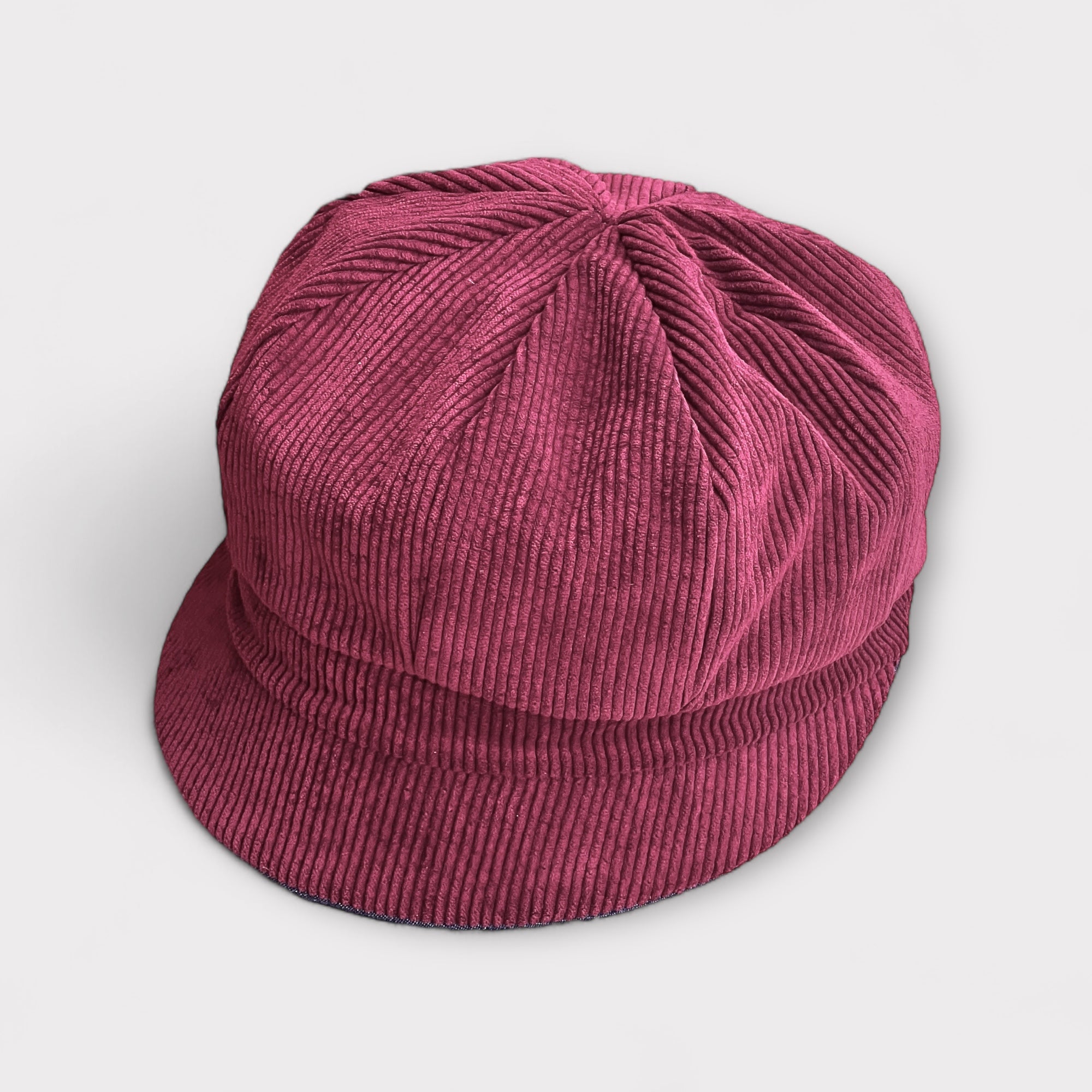 Cappello Donna Con Visiera Velluto-Jeans Reversibile - Cappelleria Bacca