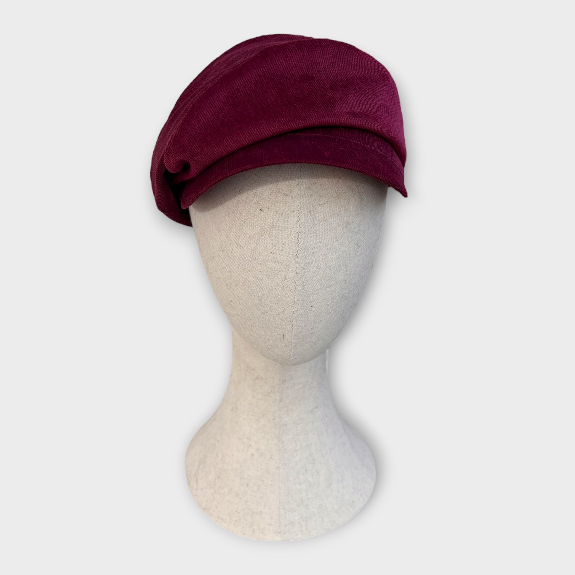 Berretto Donna In Velluto Con Visiera - Cappelleria Bacca
