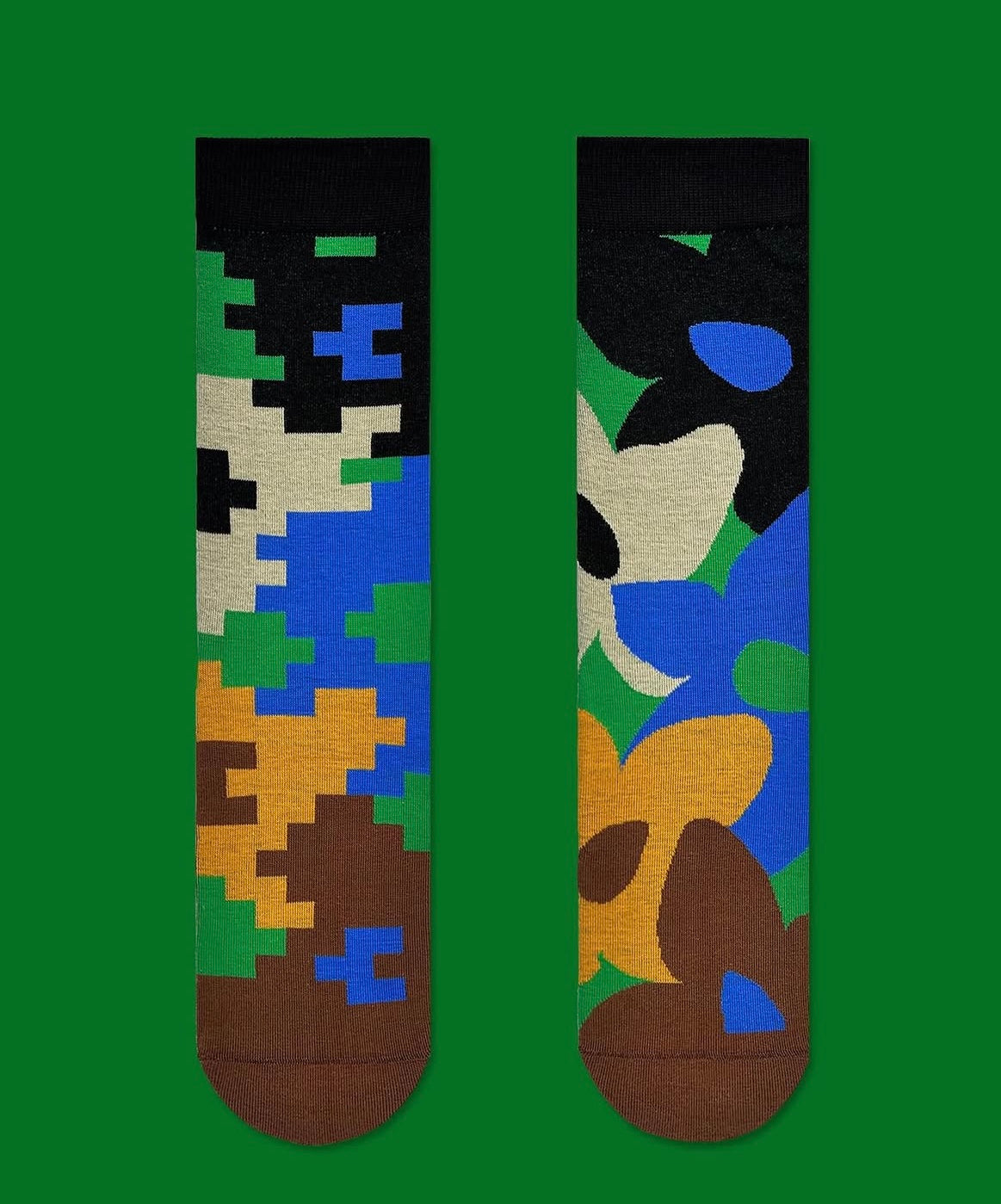 Calzini Spaiati In Cotone Pixel Flower - Cappelleria Bacca