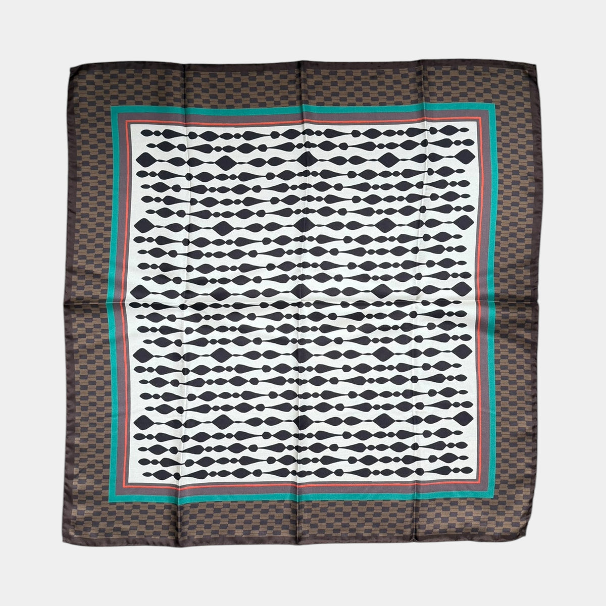 Foulard Quadrato In Tessuto Twill Di Pura Seta Di Gelso 70 x 70 cm - Cappelleria Bacca