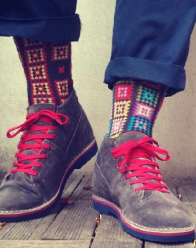 Calzini alti Diversi Oybo’ Untuned Socks Granny Square