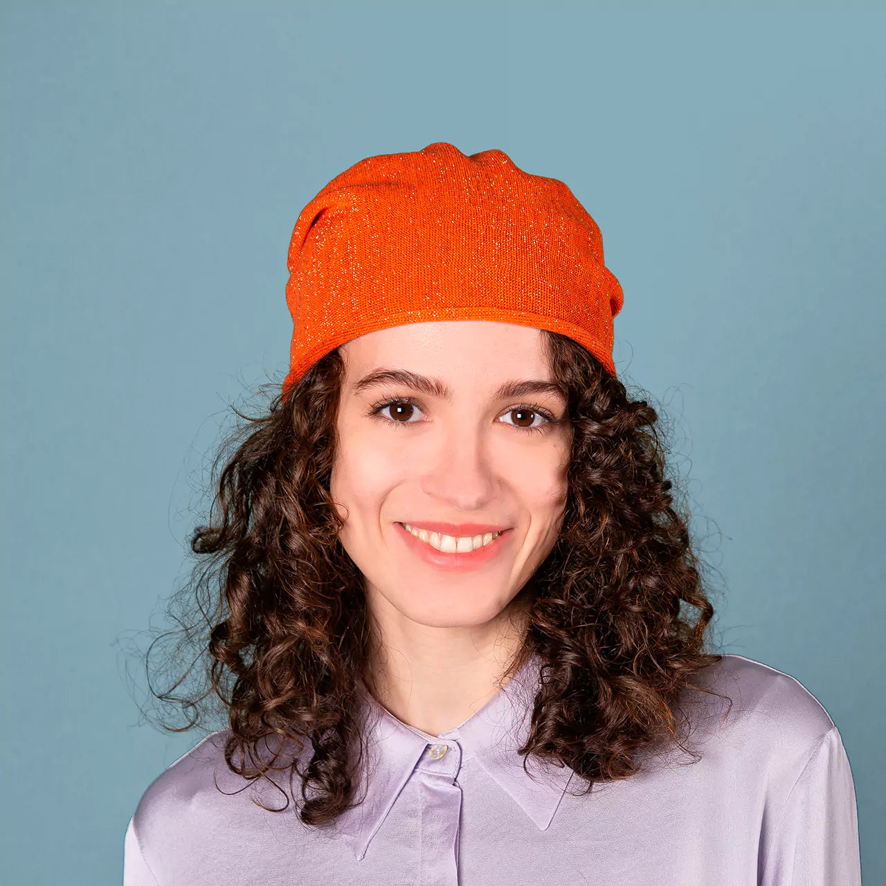 Basco Donna Roll Up Lurex Kopka In Puro Cotone - Cappelleria Bacca