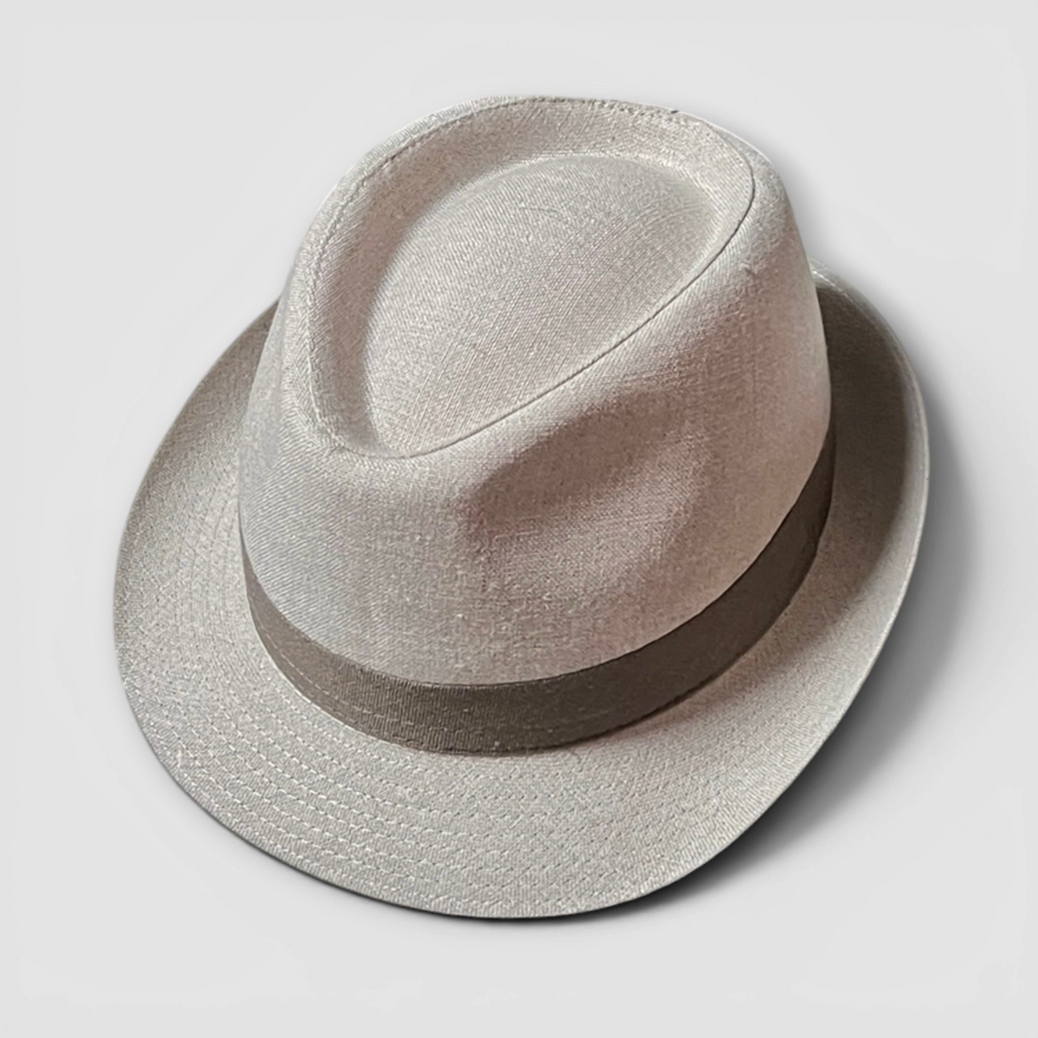 Cappello Trilby Uomo Estivo In Puro Lino