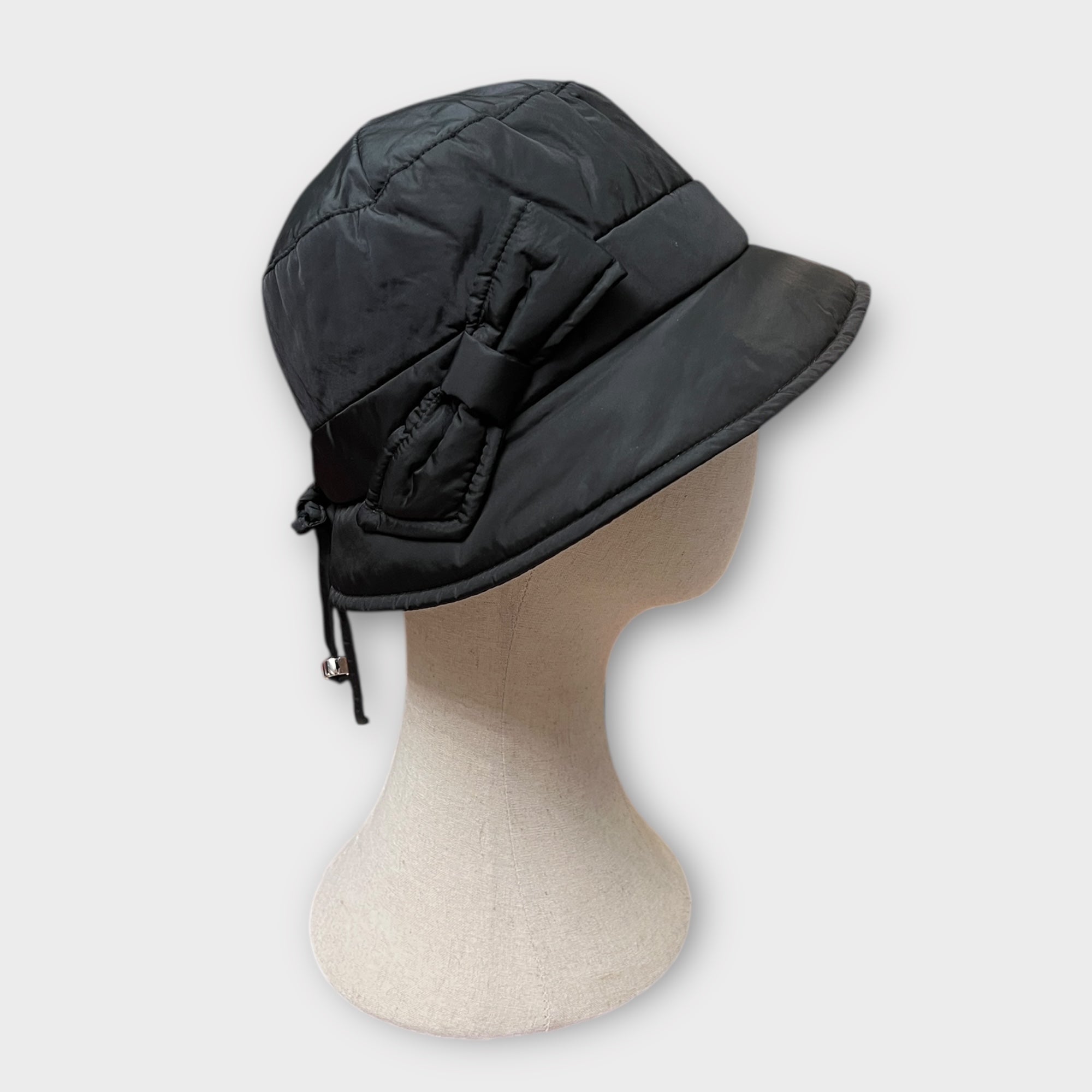 Cappello Donna Bucket Impermeabile Invernale Con Fiocco