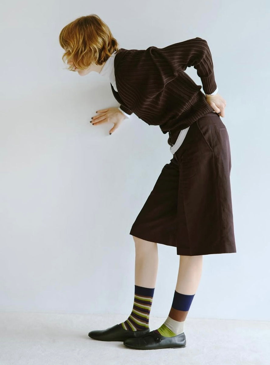 Calzini Spaiati In Cotone Dusk Border - Cappelleria Bacca