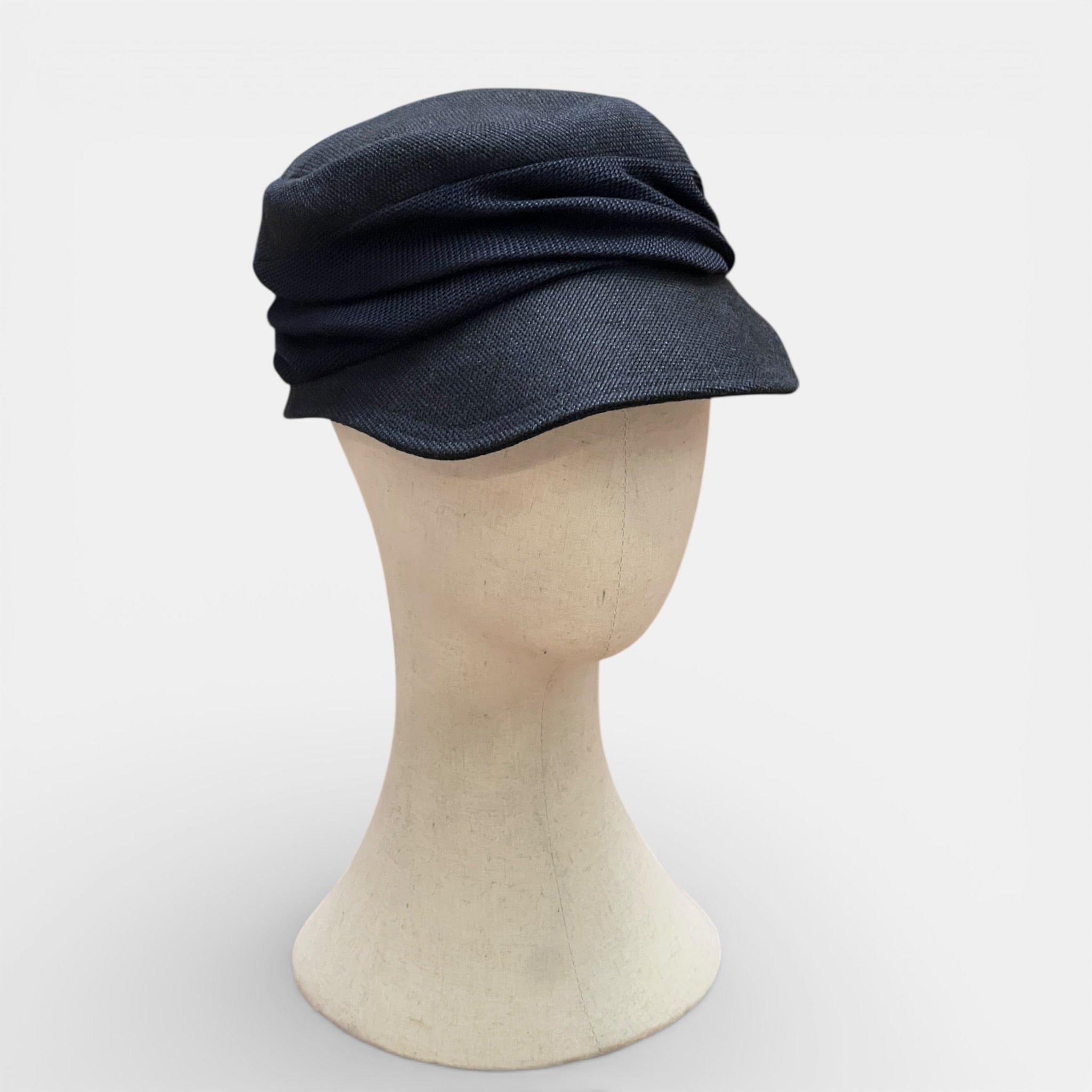 Berretto Con Visiera In Lino Blu Mature Ha. - Cappelleria Bacca