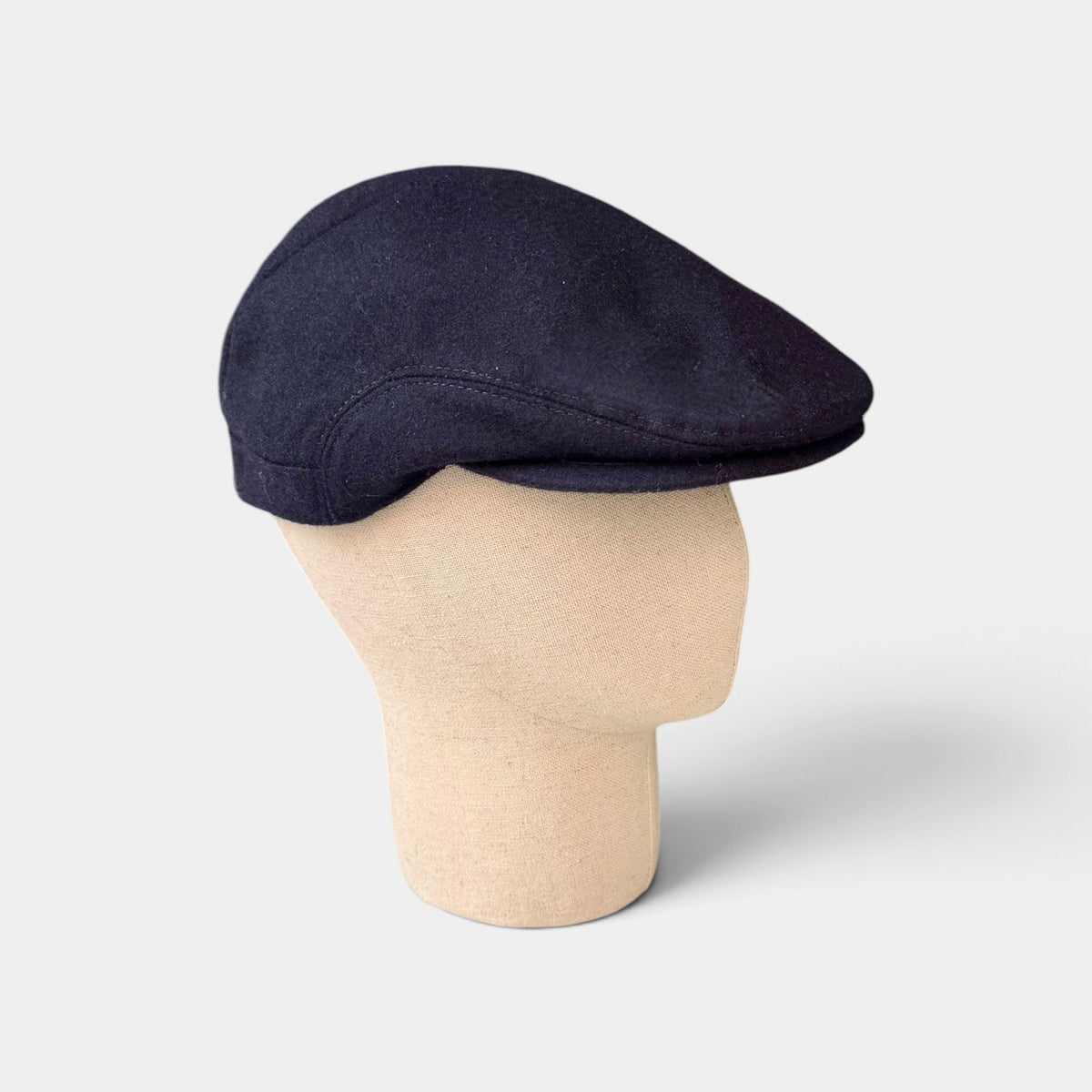 Coppola Invernale Pieghevole In Lana Blu Navy - Taglia Regolabile - Cappelleria Bacca