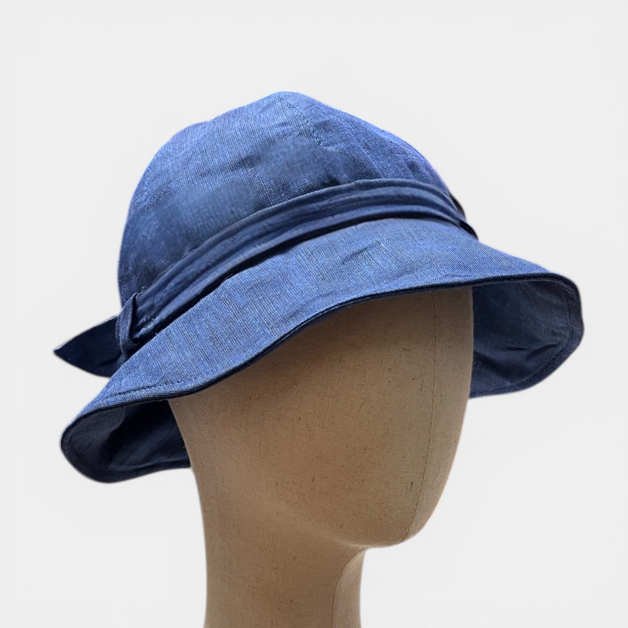 Cappello Cloche Da Donna In Lino - Cappelleria Bacca