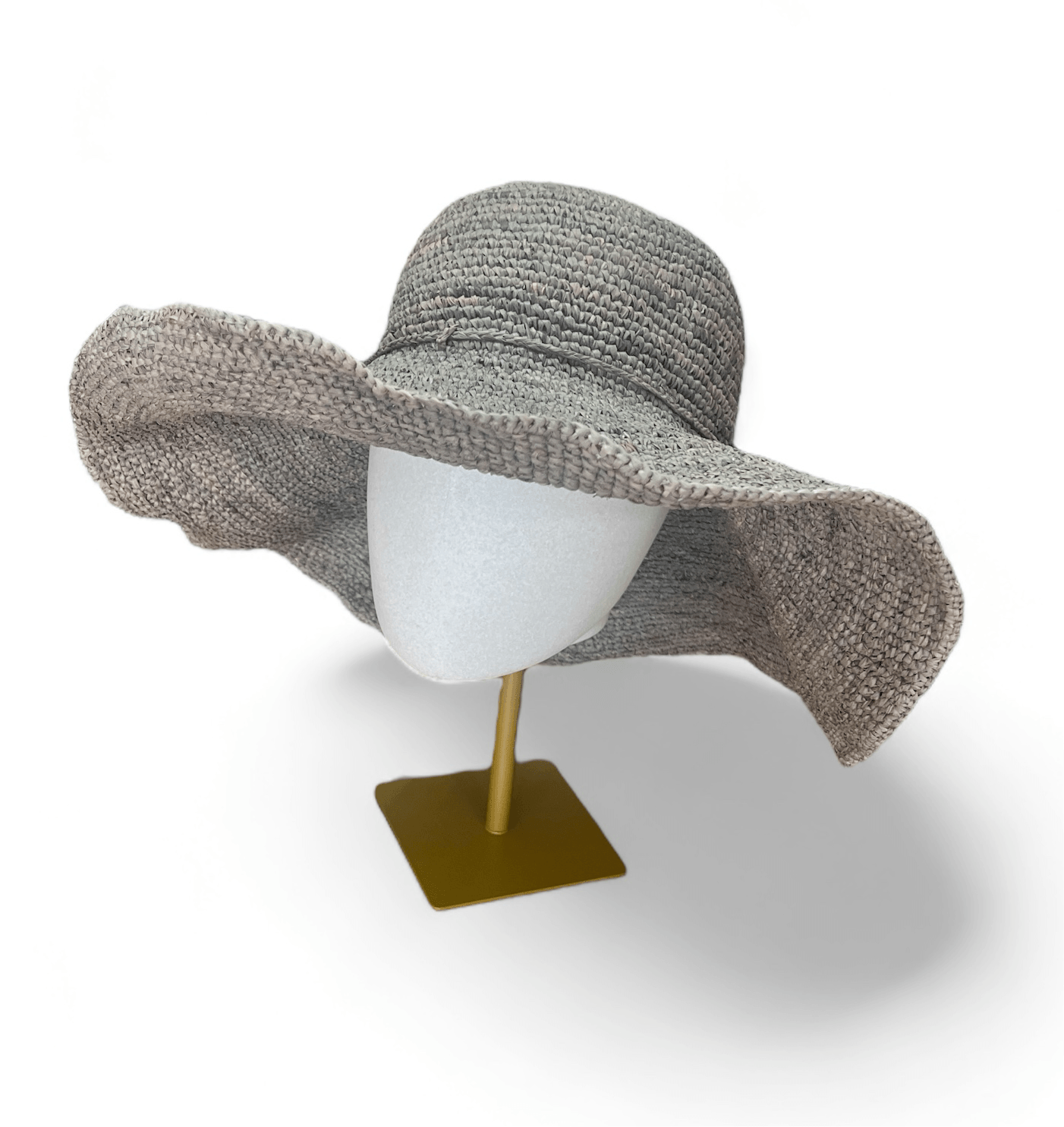Cappello Da Donna A Tesa Larga In Paglia Crochet - Cappelleria Bacca