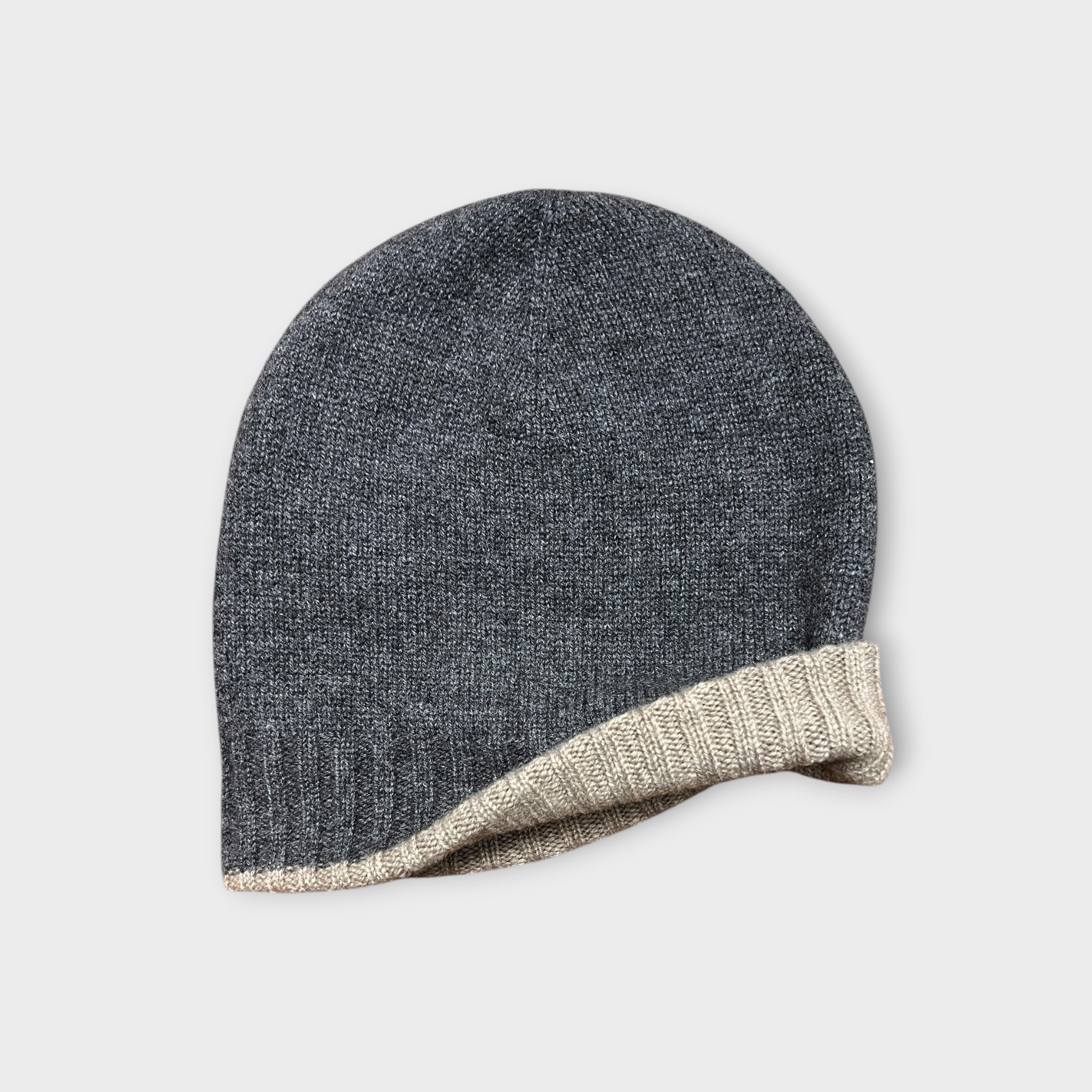 Berretto Reversibile puro Cashmere Riviera Cashmere - Cappelleria Bacca
