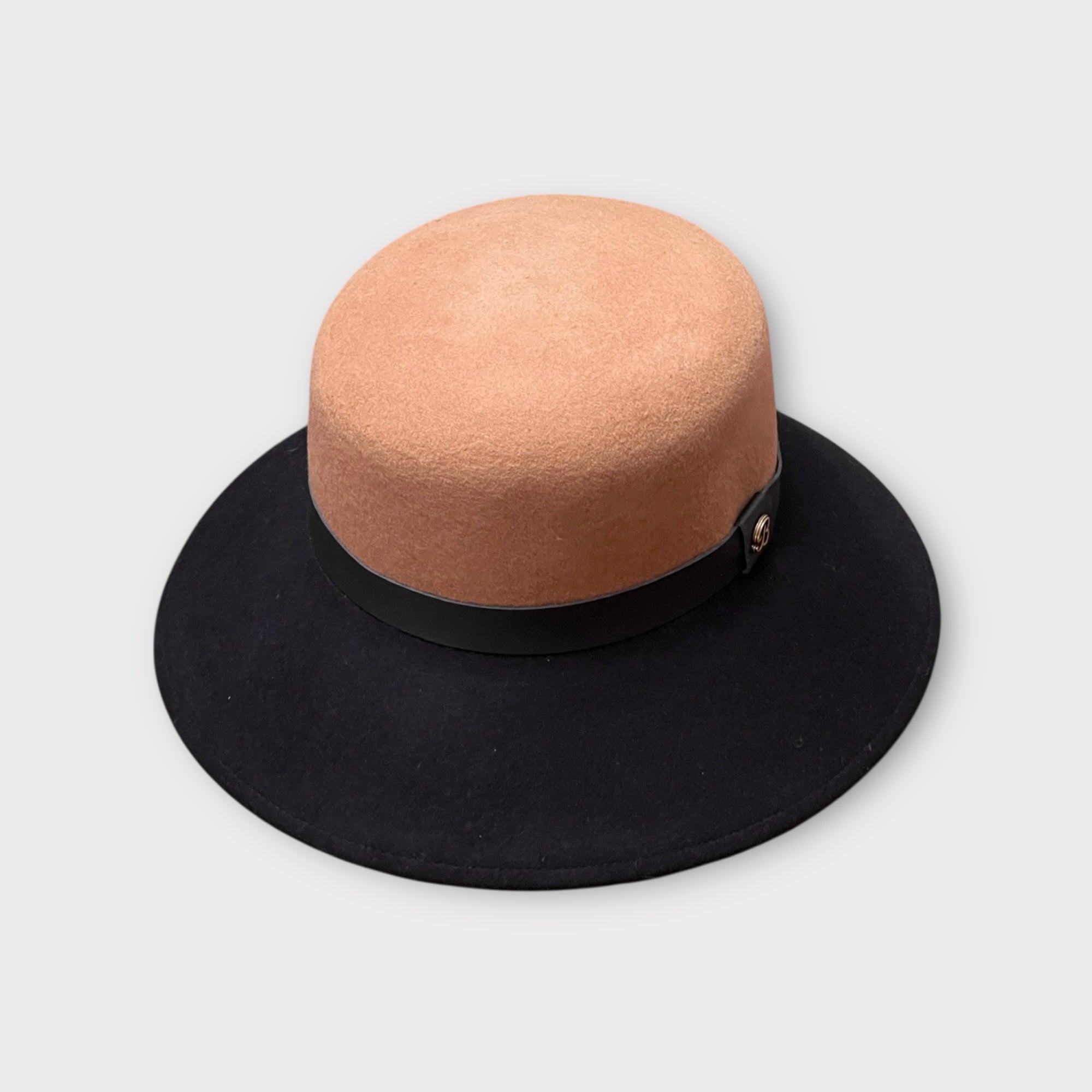 Cappello Donna In Feltro Di Lana Bicolor Audrey