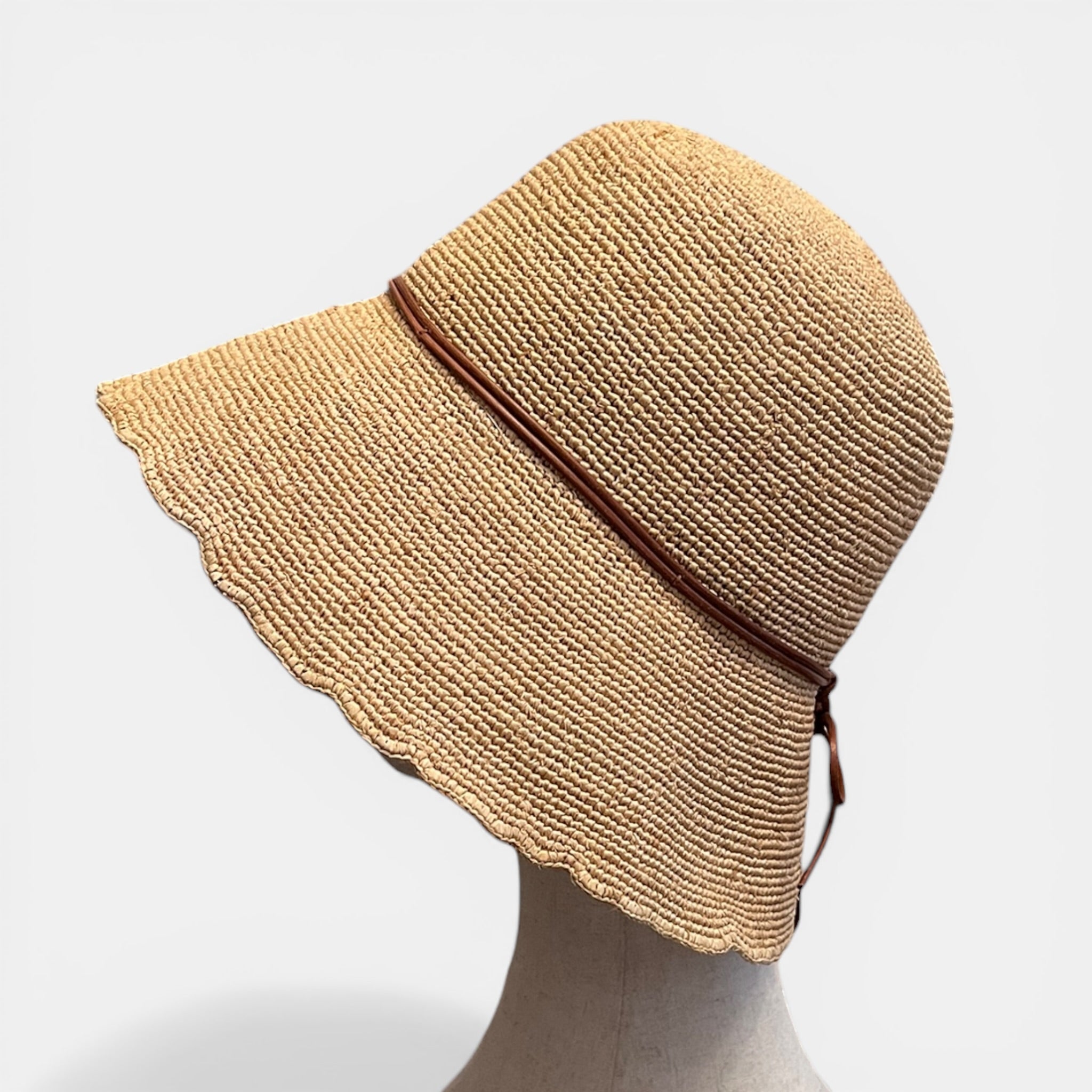 Cappello Cloche Da Donna in Paglia Crochet Pieghevole E Modellabile - Cappelleria Bacca
