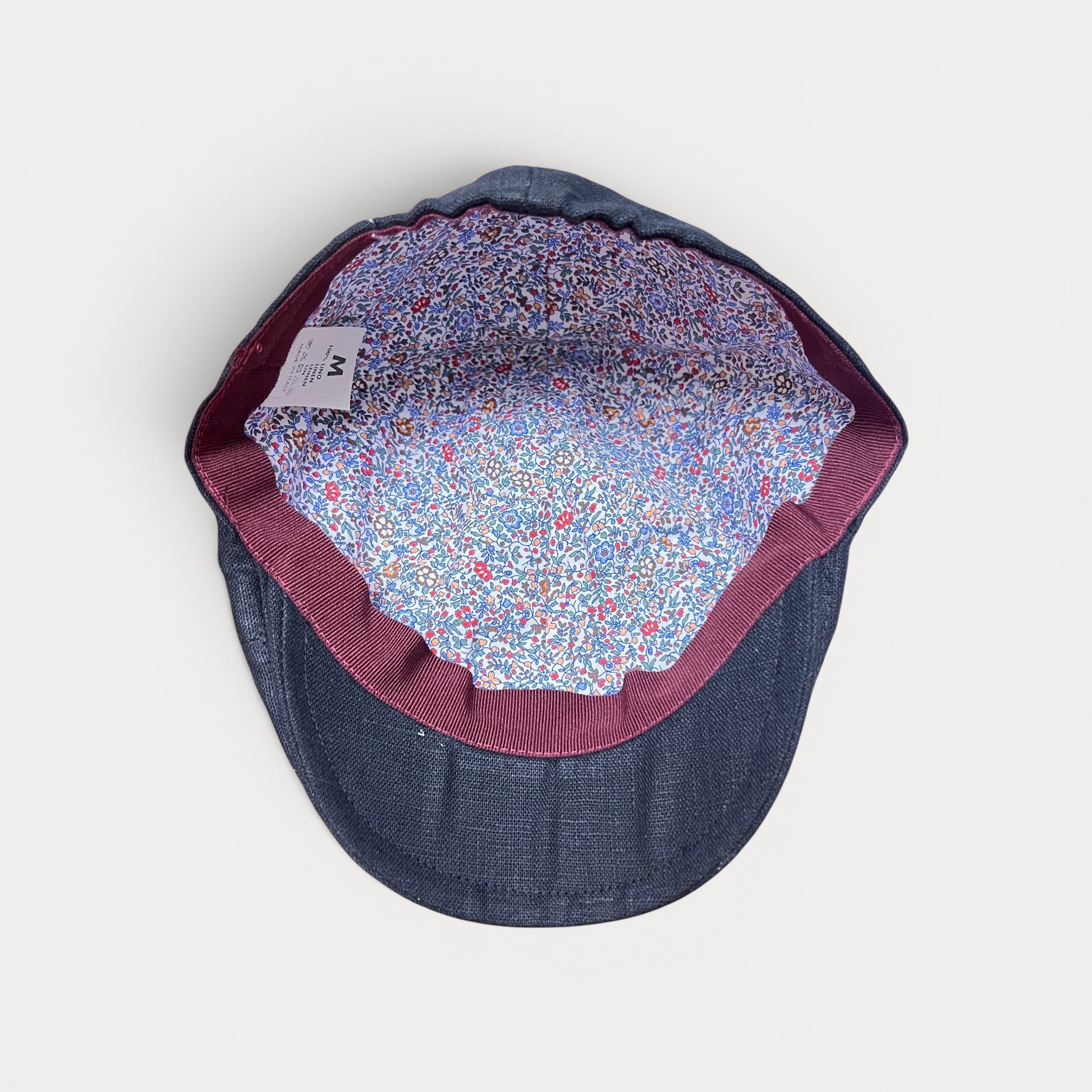 Coppola Estiva Papero Duck Cap In Puro Lino Nero