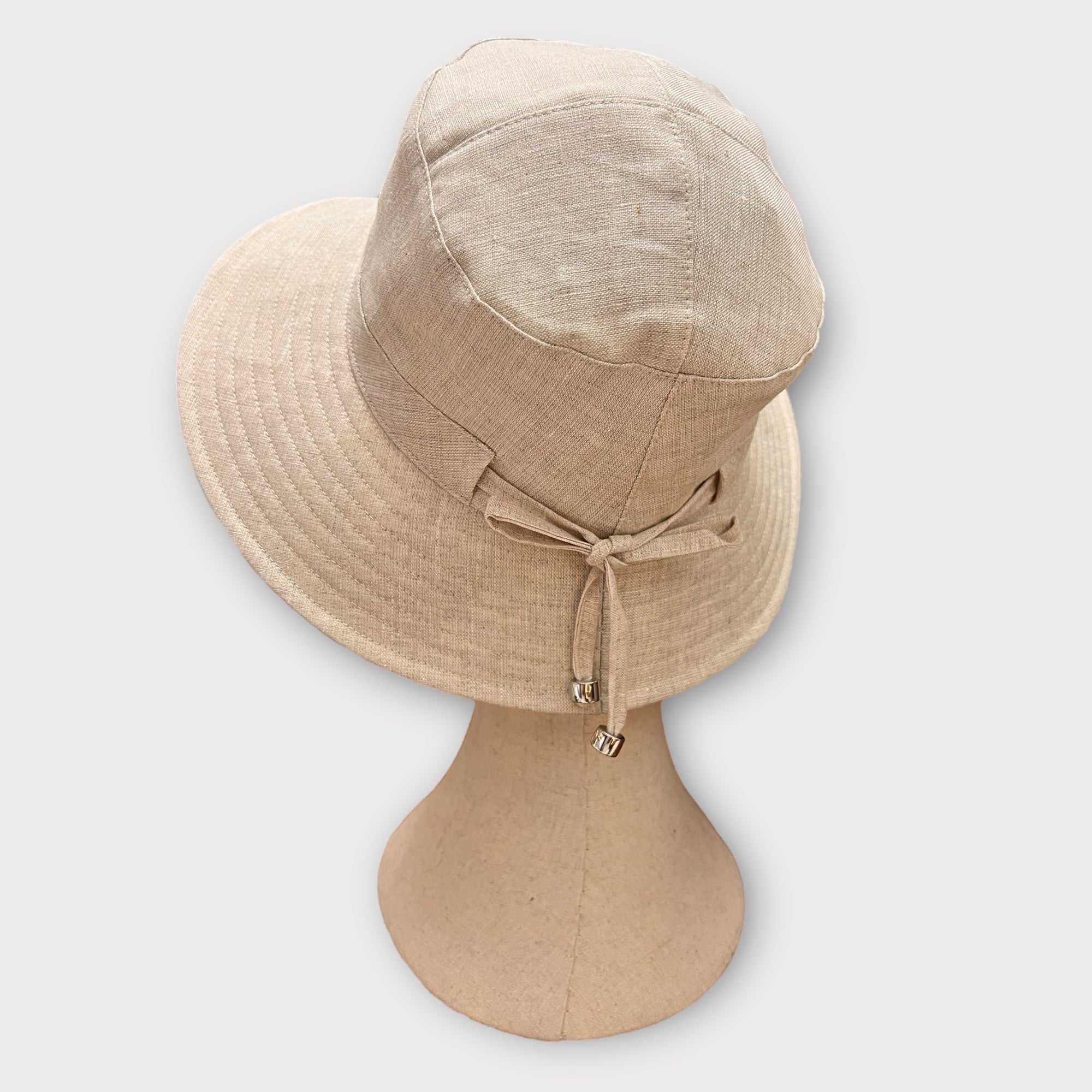 Cappello Donna Estivo in Lino Con Laccetto
