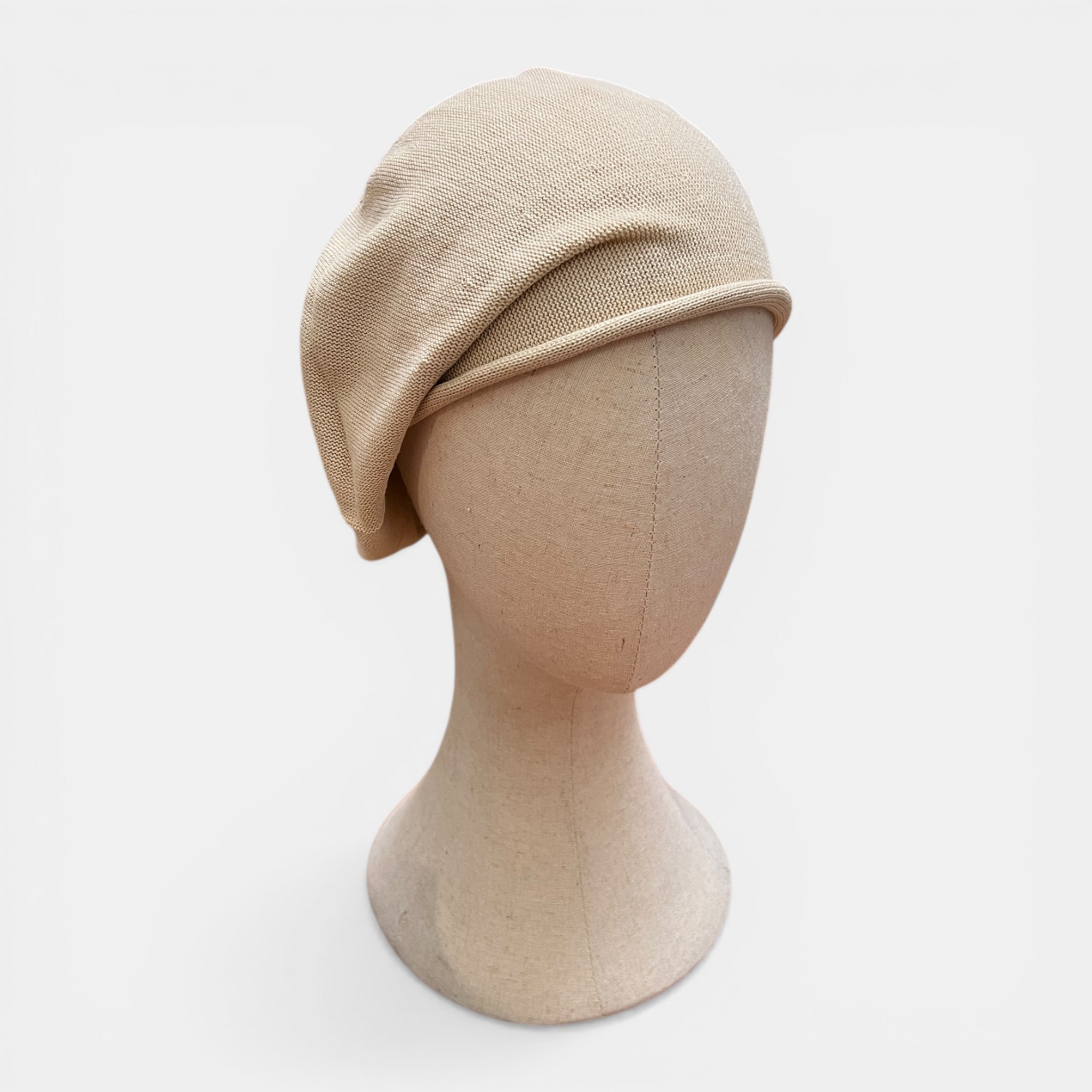 Basco Donna Roll Up Beret Kopka In Puro Cotone - Cappelleria Bacca