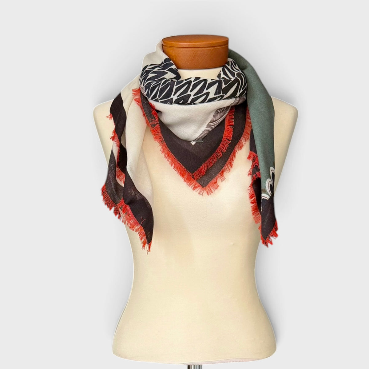 Foulard Quadrato Invernale In Tessuto Sottile Di Pura Lana 100x100 cm - Cappelleria Bacca