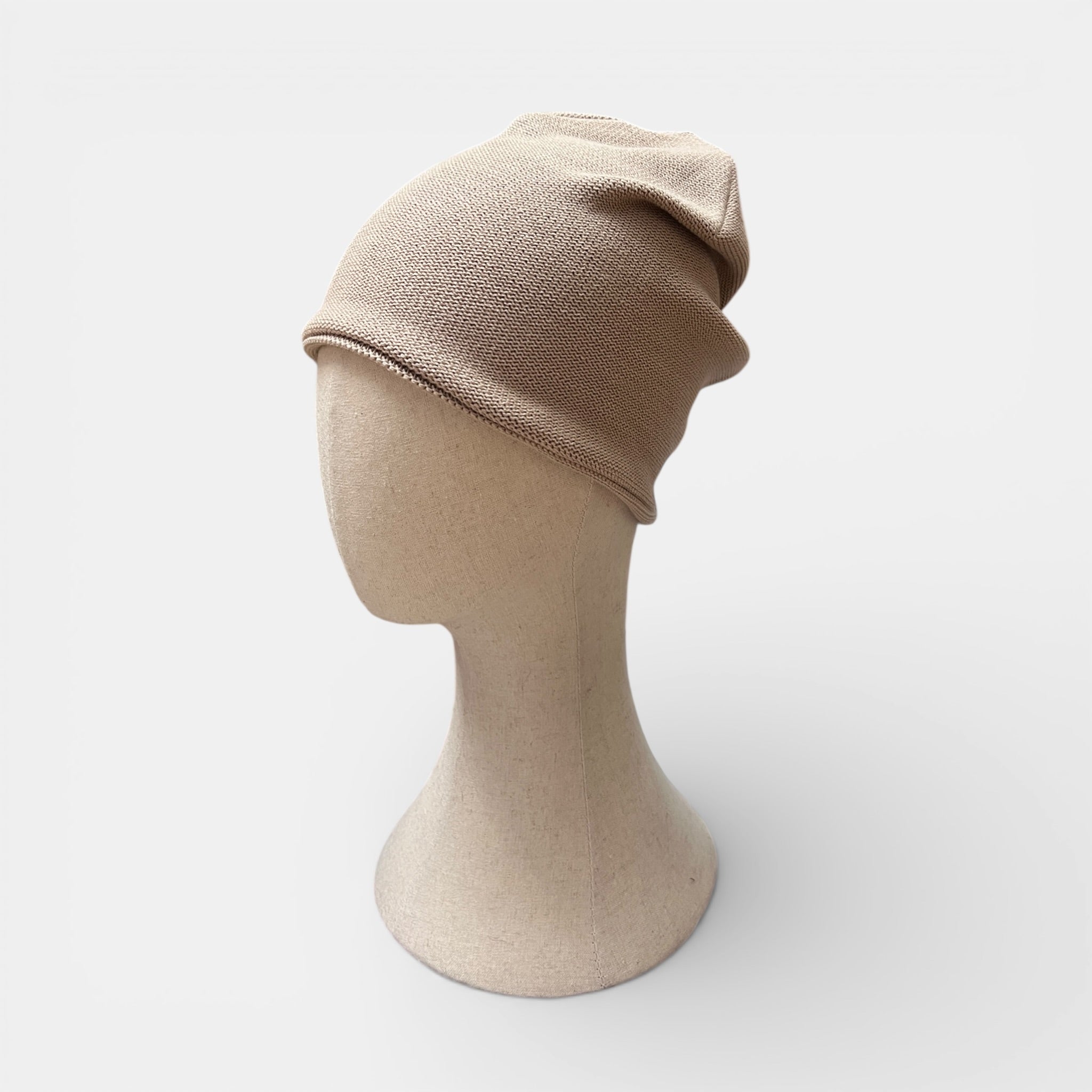 Berretto Beanie Cascante in Cotone Organico Tinta Unita Unisex - Cappelleria Bacca