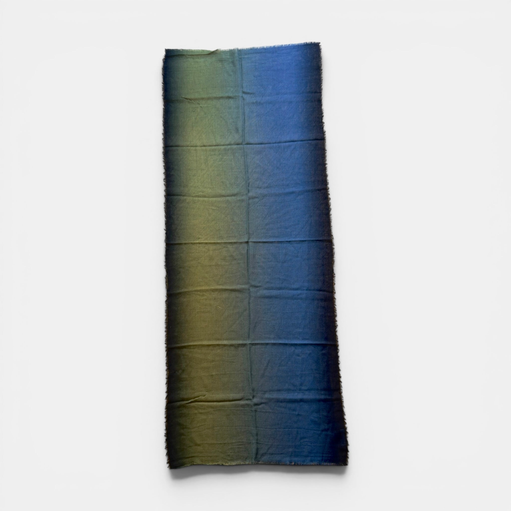 Sciarpa Stola In Tessuto Sottile Di Pura Lana Merinos Unisex 70x180 cm Colore Sfumato