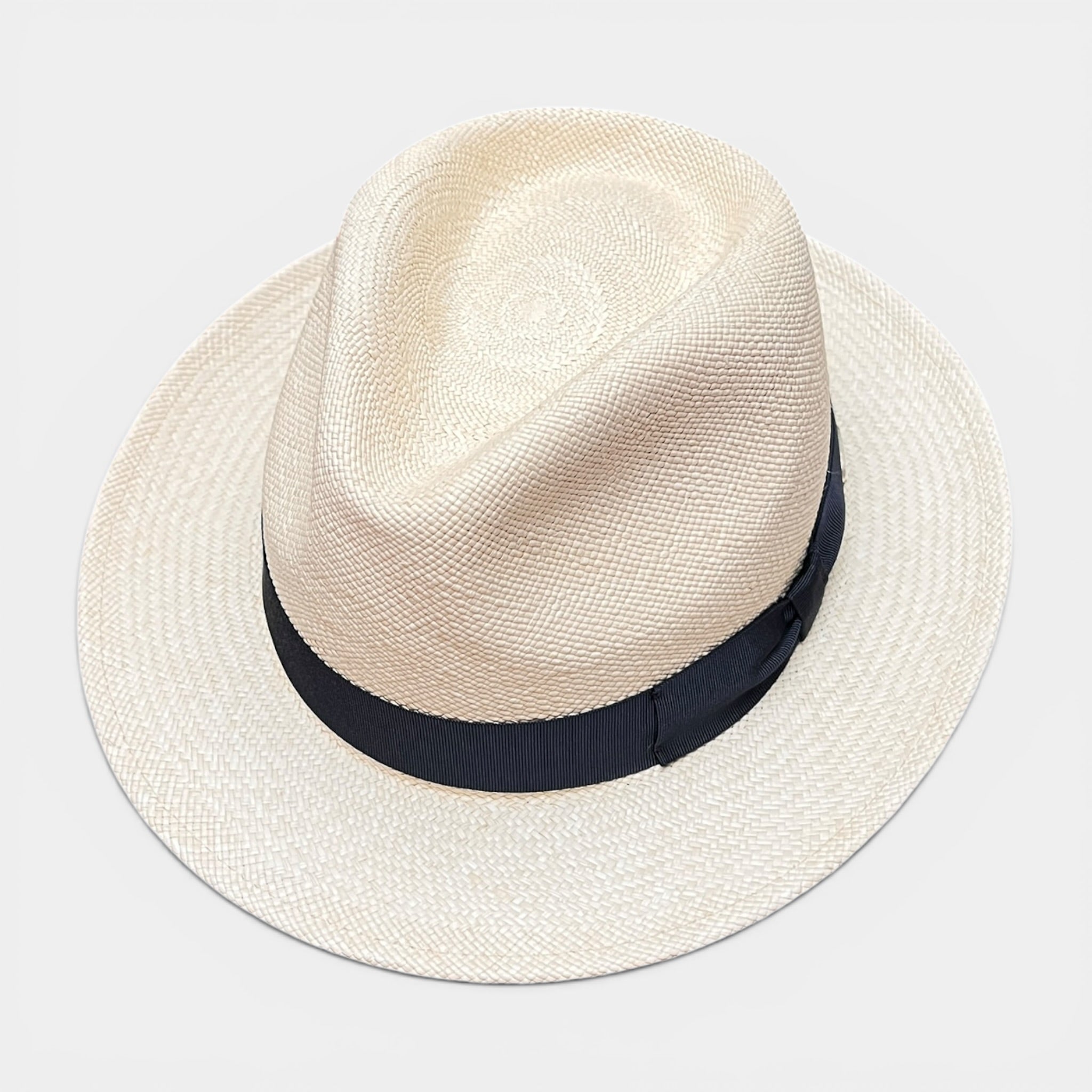 Cappello Fedora Panama Fine Originale Ecuadoriano, Ala 5,5 cm