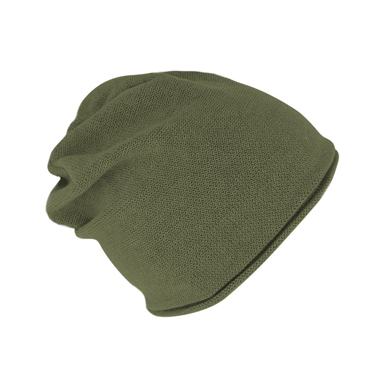 Berretto Beanie Cascante in Cotone Organico Tinta Unita Unisex - Cappelleria Bacca