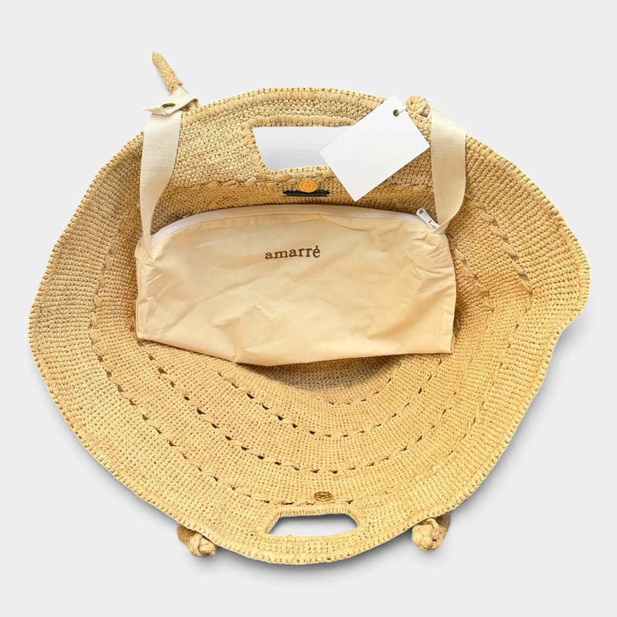 Borsa Mare in Paglia Crochet Fatta a Mano - Cappelleria Bacca