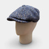 Coppola Irlandese 8 Spicchi Hatteras Stetson in Lana Vergine Donegal Blu
