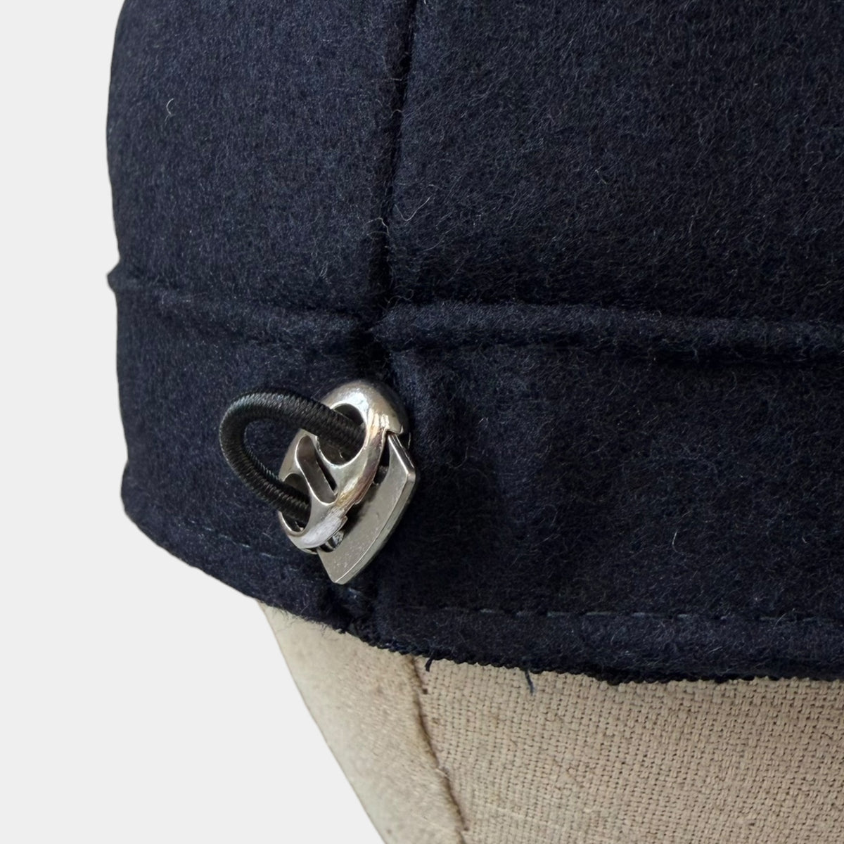 Coppola Invernale Pieghevole In Lana Blu Navy - Taglia Regolabile - Cappelleria Bacca