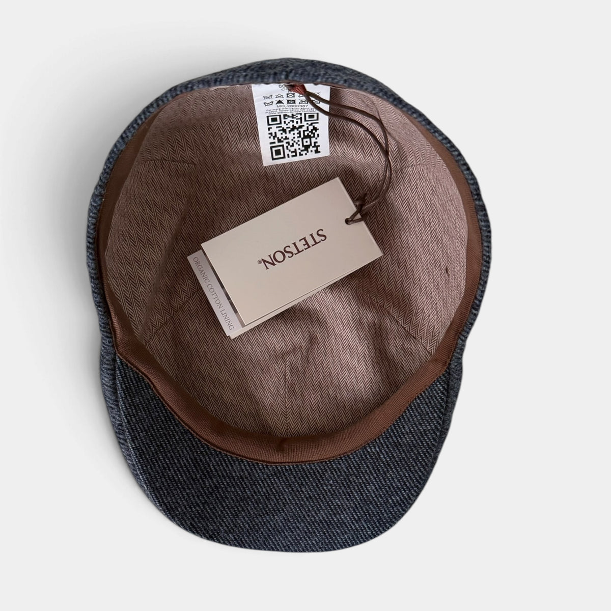 Coppola Invernale Becco Mod. Texas Stetson In Tessuto Di Lana Col. Azzurro