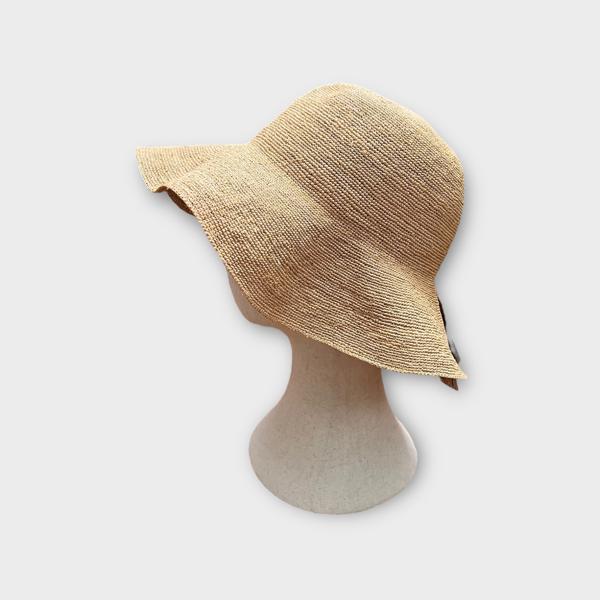 Cappello Estivo In Raffia Crochet Arrotolabile - Cappelleria Bacca