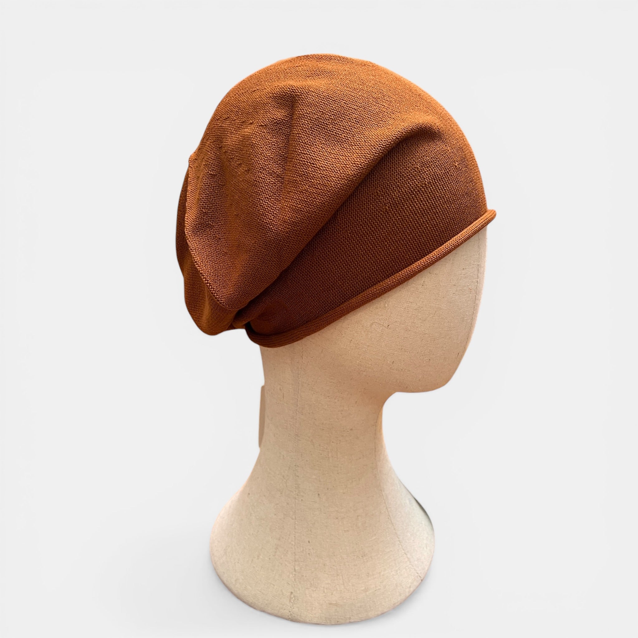 Basco Donna Roll Up Beret Kopka In Puro Cotone - Cappelleria Bacca