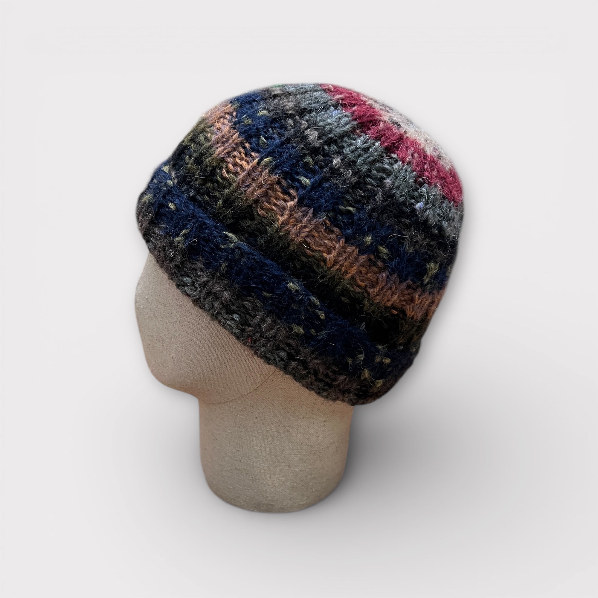 Berretto Beanie in Maglia di Lana Fatto a Mano Grevi - Cappelleria Bacca