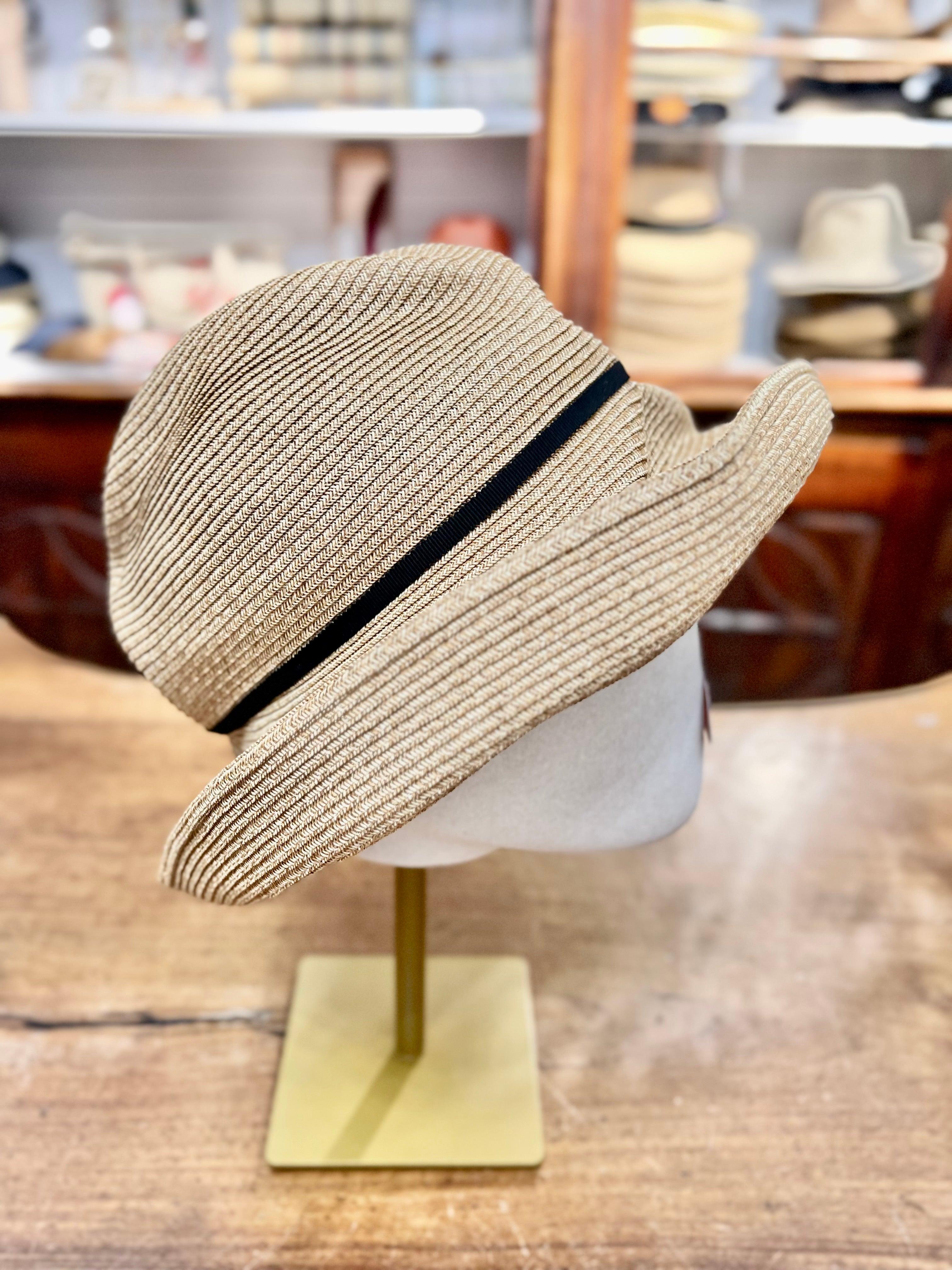 Cappello Donna In Paglia Pieghevole - Mature Ha - Boxed Hat - Cappelleria Bacca