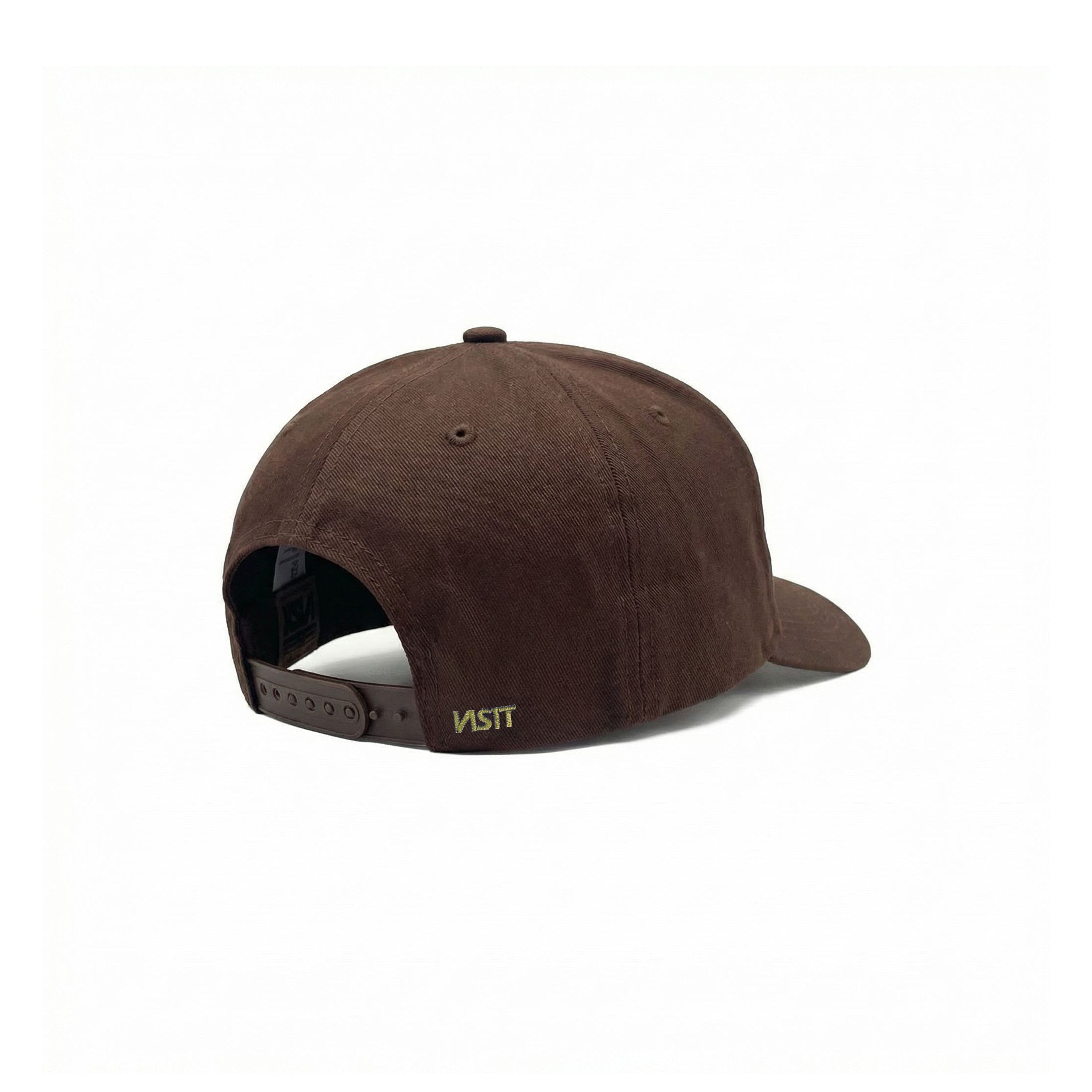 Cappellino Baseball In Cotone Marrone Con Ricamo "Malaysia"  - Visit